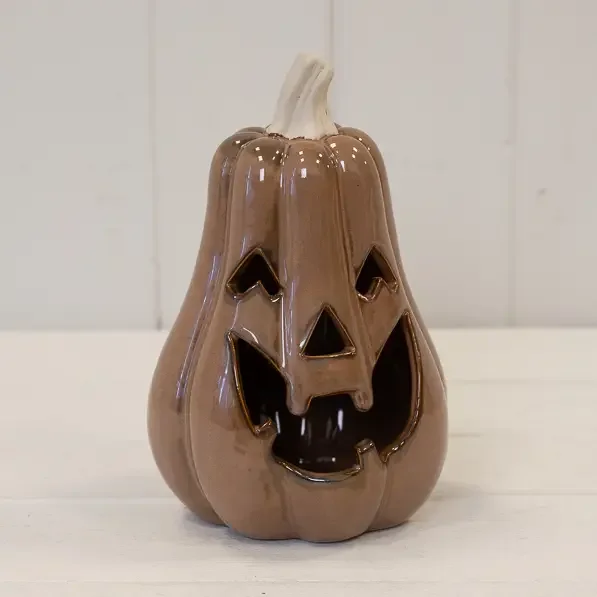 Chocolate Brown Tall Pumpkin