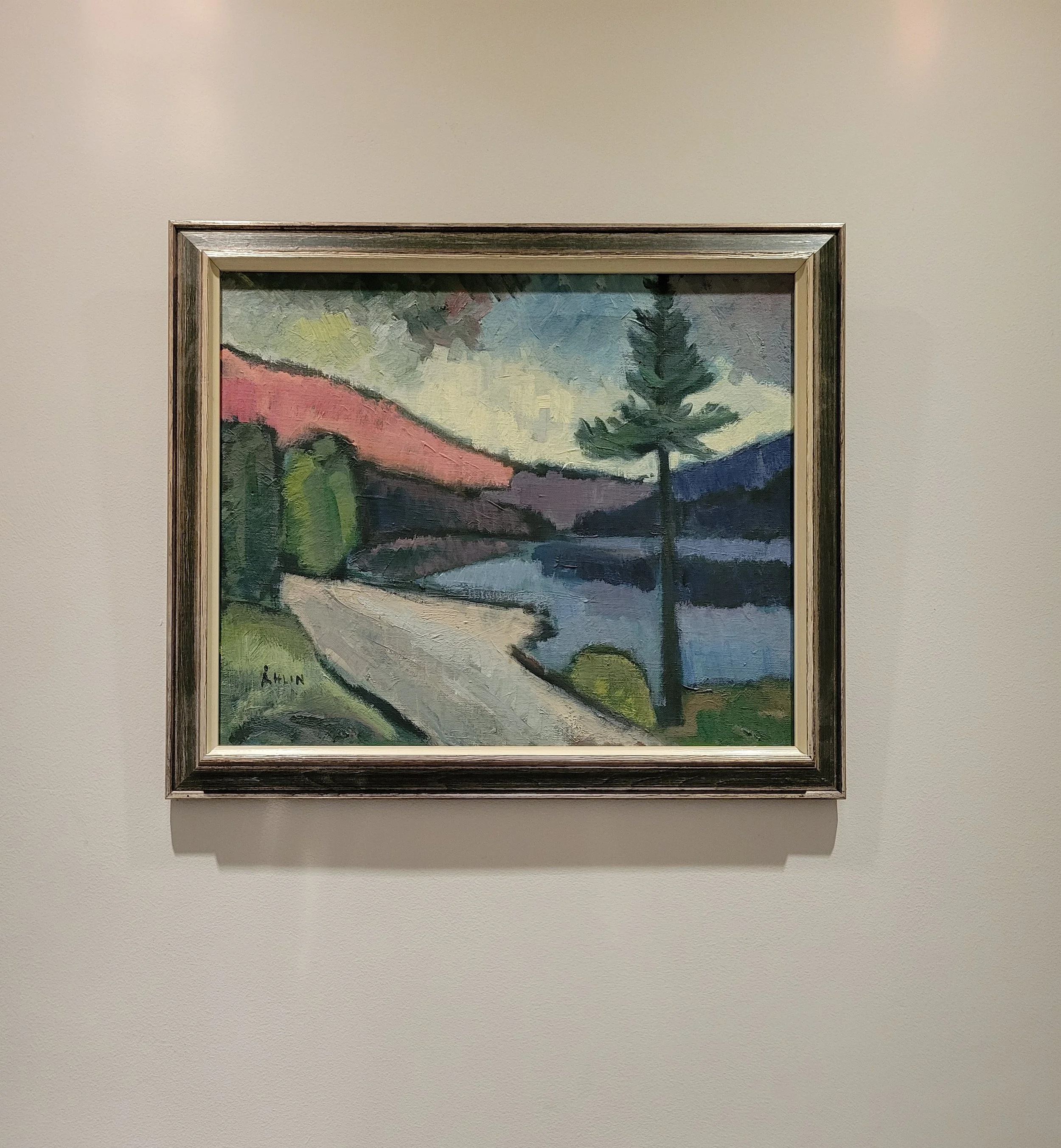 Winding Path-Mid-Century Landscape Oil Painting