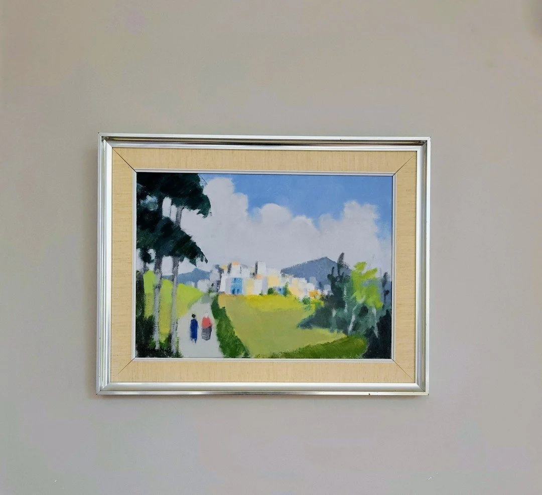 Greek Landscape-Original Mid-Century Oil by Stig Wernheden (1921-1997)