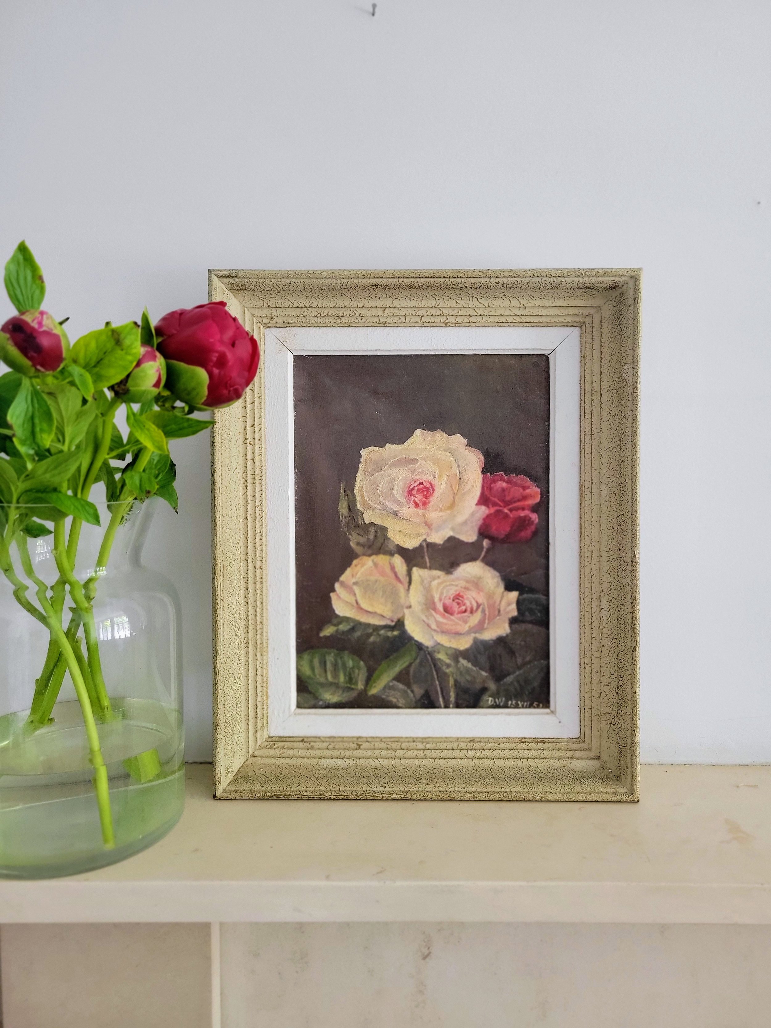 Dusky Roses-Vintage French Floral