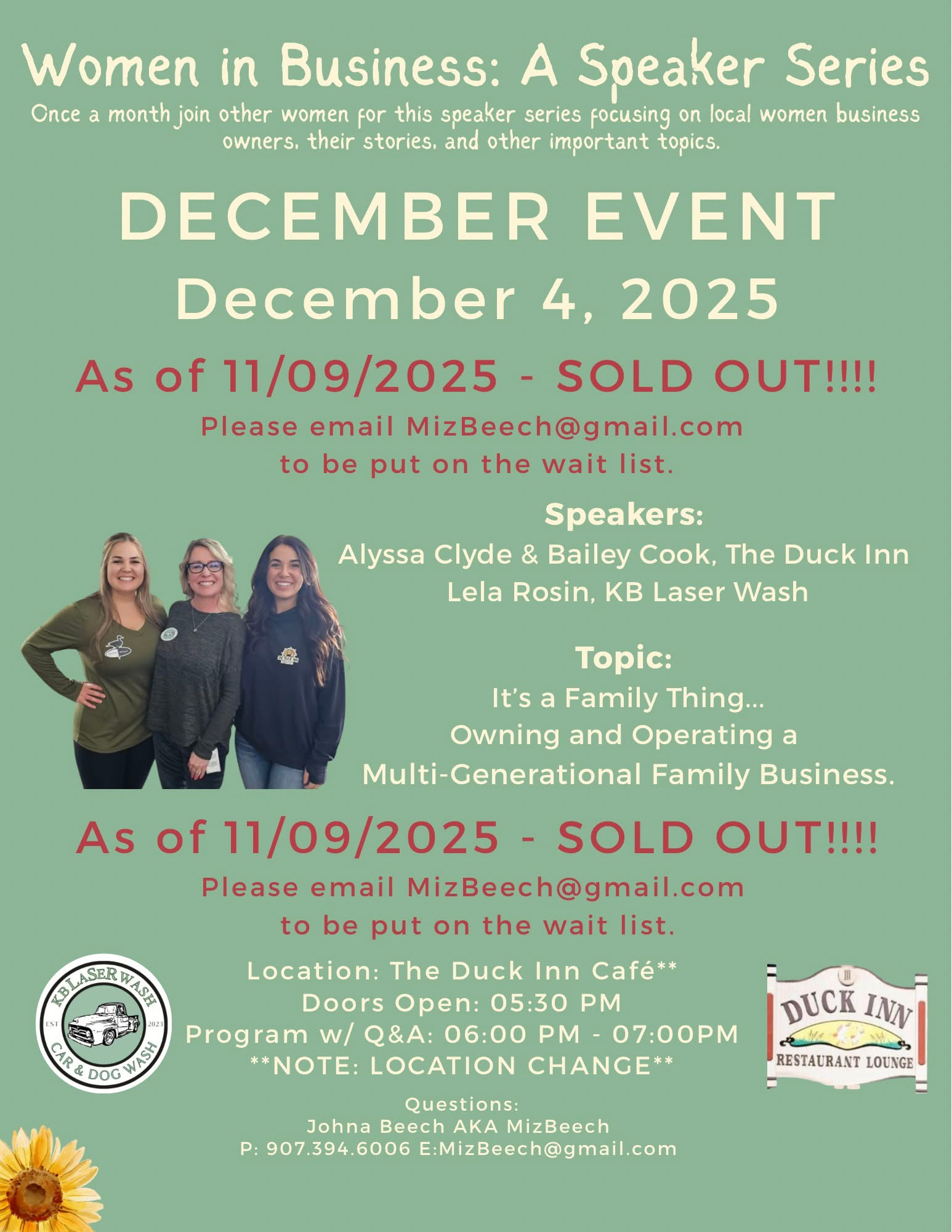 Live Music: Women in Business: A Speaker Series