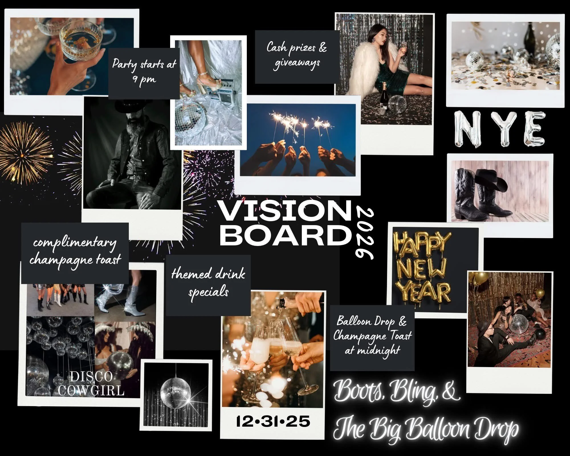 New Year’s Eve at The Duck Inn – Boots, Bling & The Big Balloon Drop