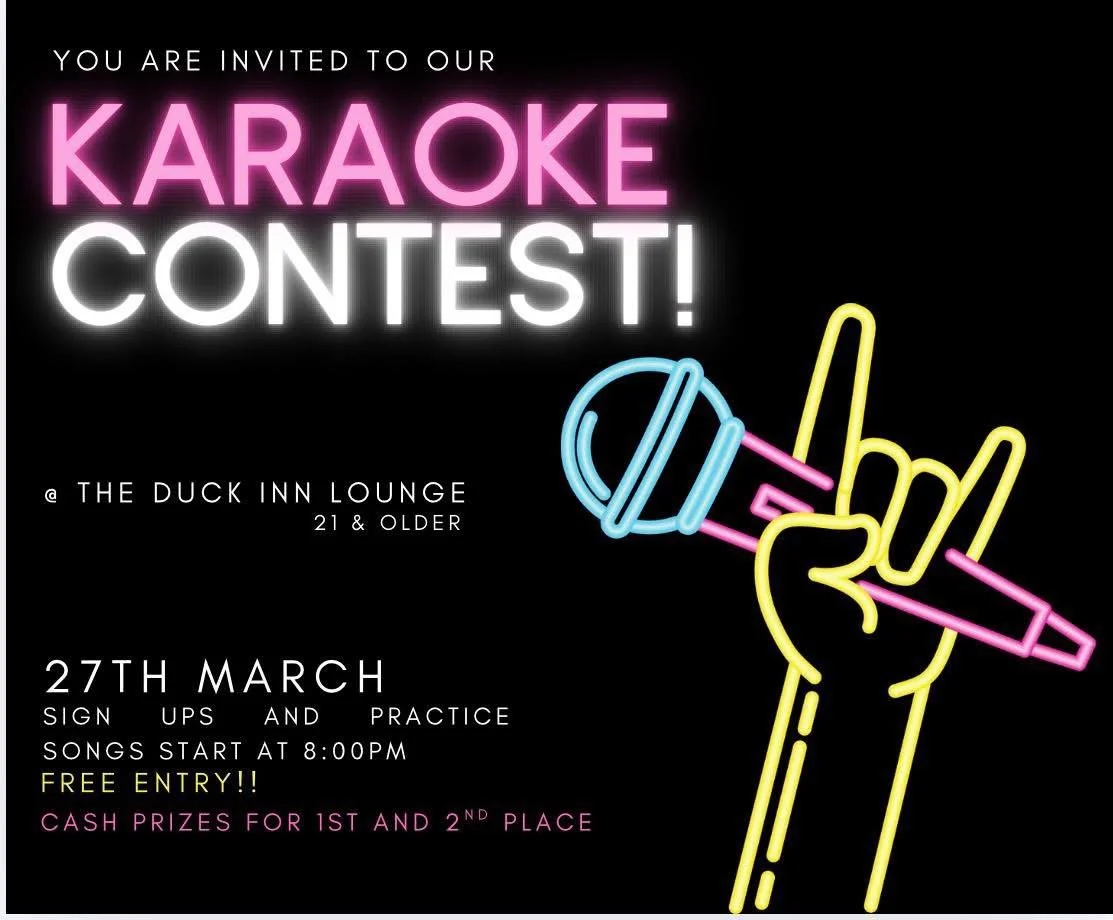 🎤 Karaoke Contest Night at The Duck Inn