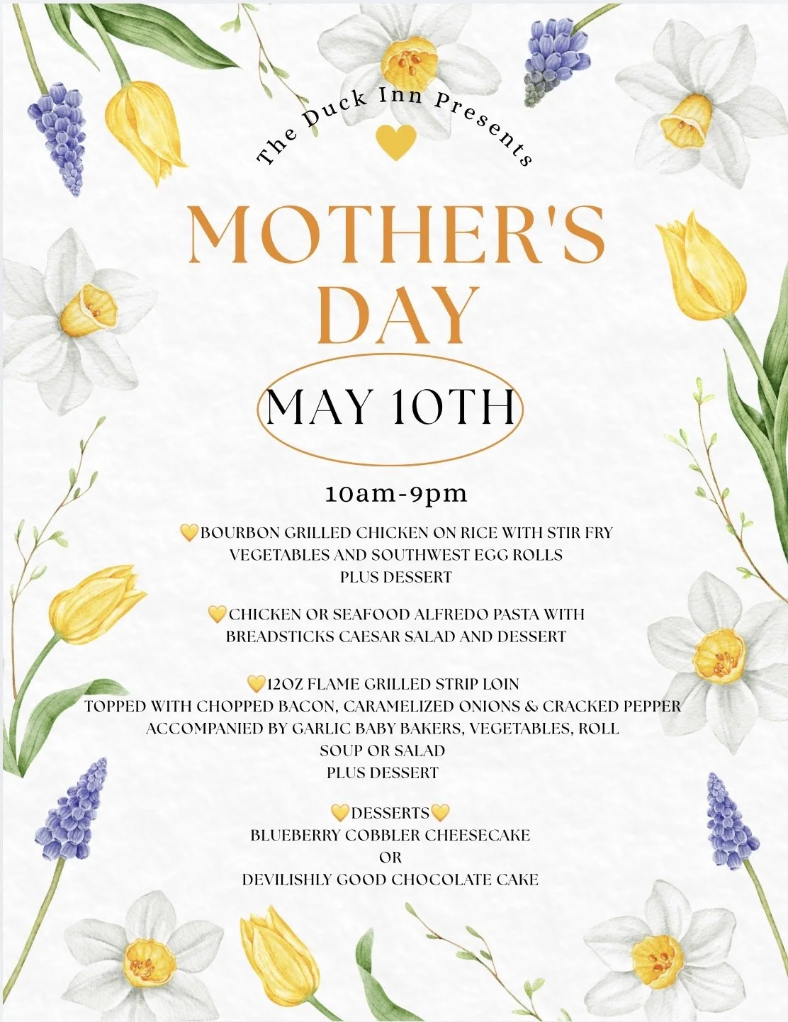 💐 Mother’s Day at The Duck Inn