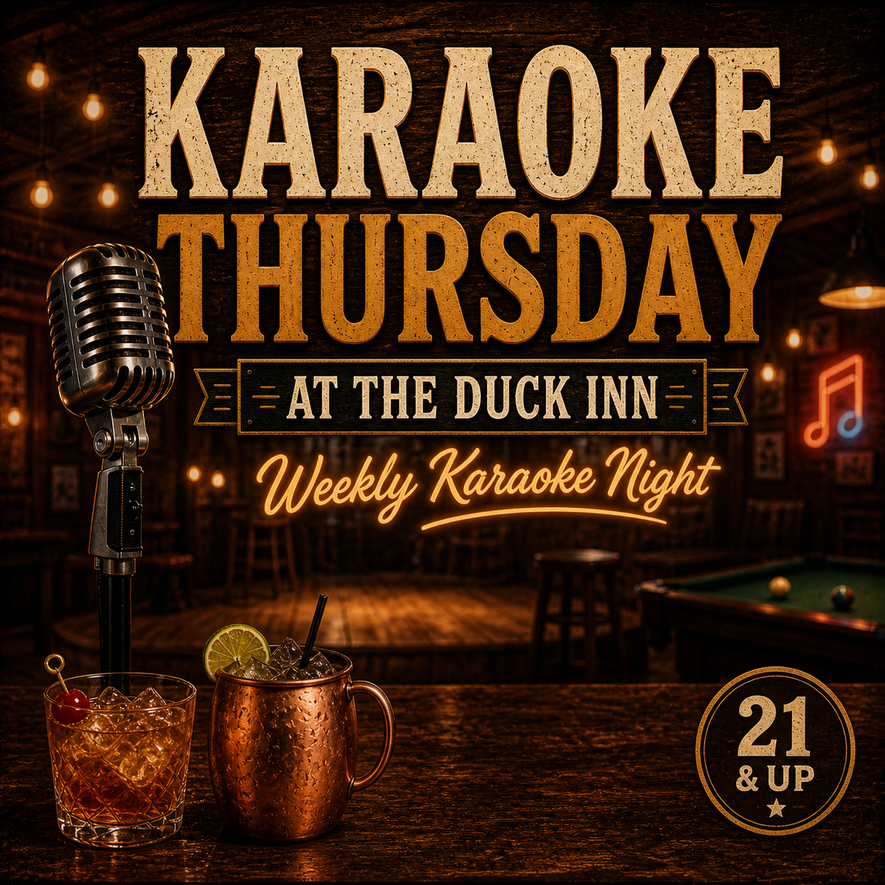 🎤 Karaoke Thursday at The Duck Inn