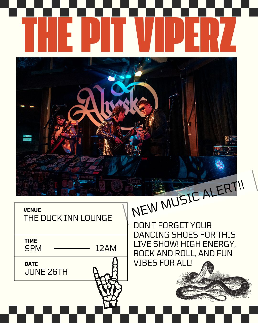 🎶 Live Music: Pit Viperz at The Duck Inn