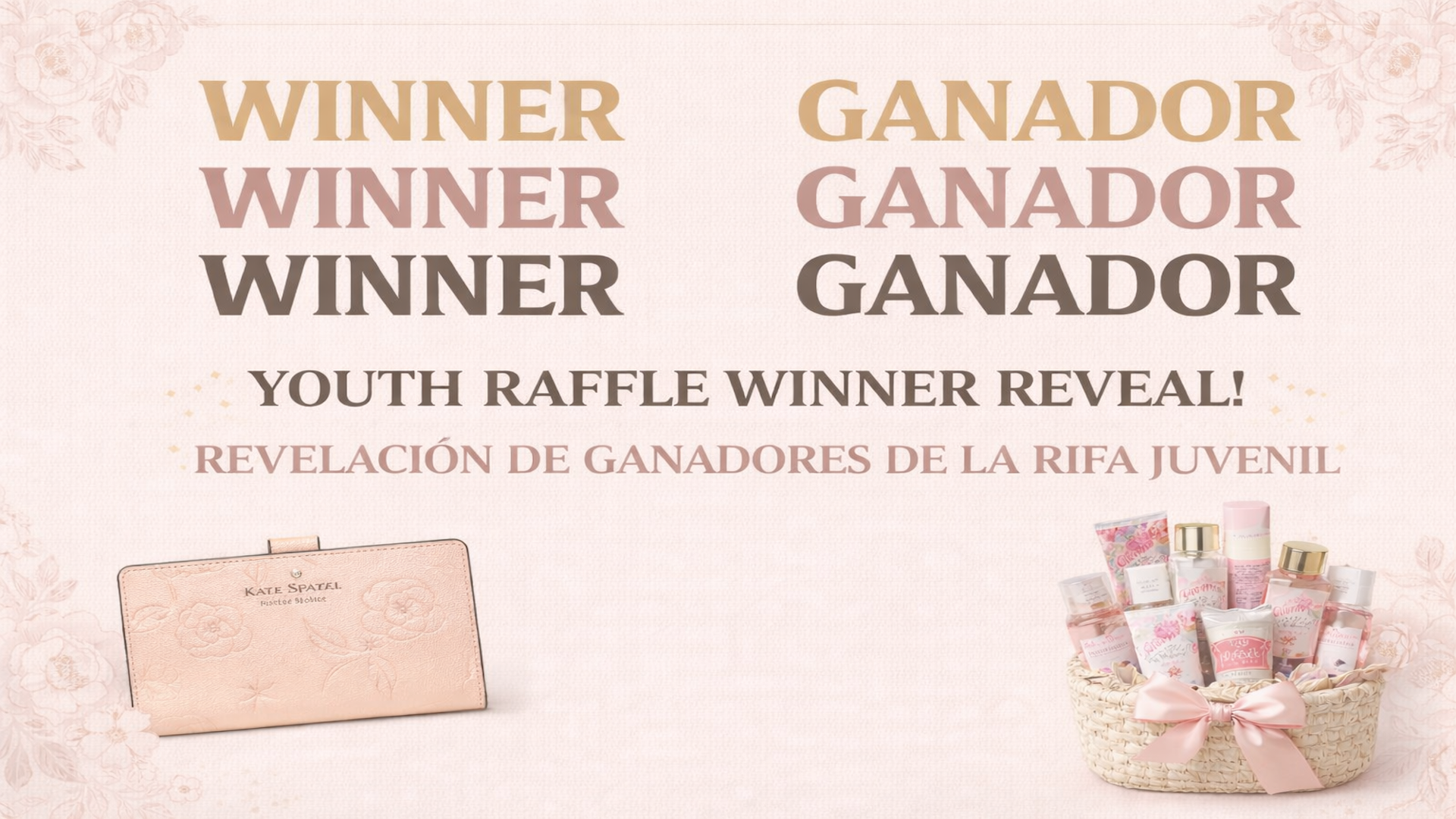 Youth Raffle Winner Reveal / Revelación de Ganadores de la Rifa Juvenil