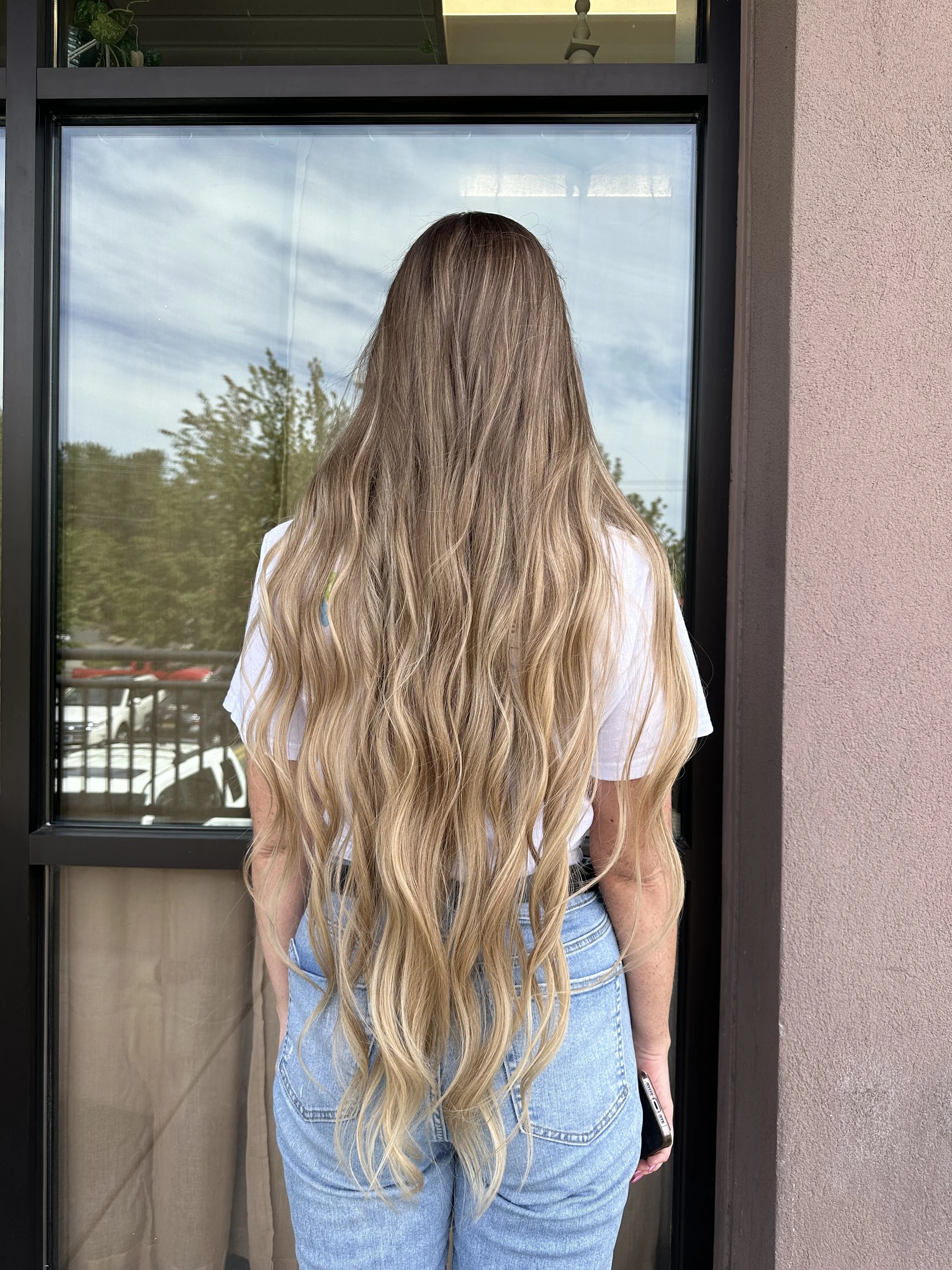 Blonde balayage highlights