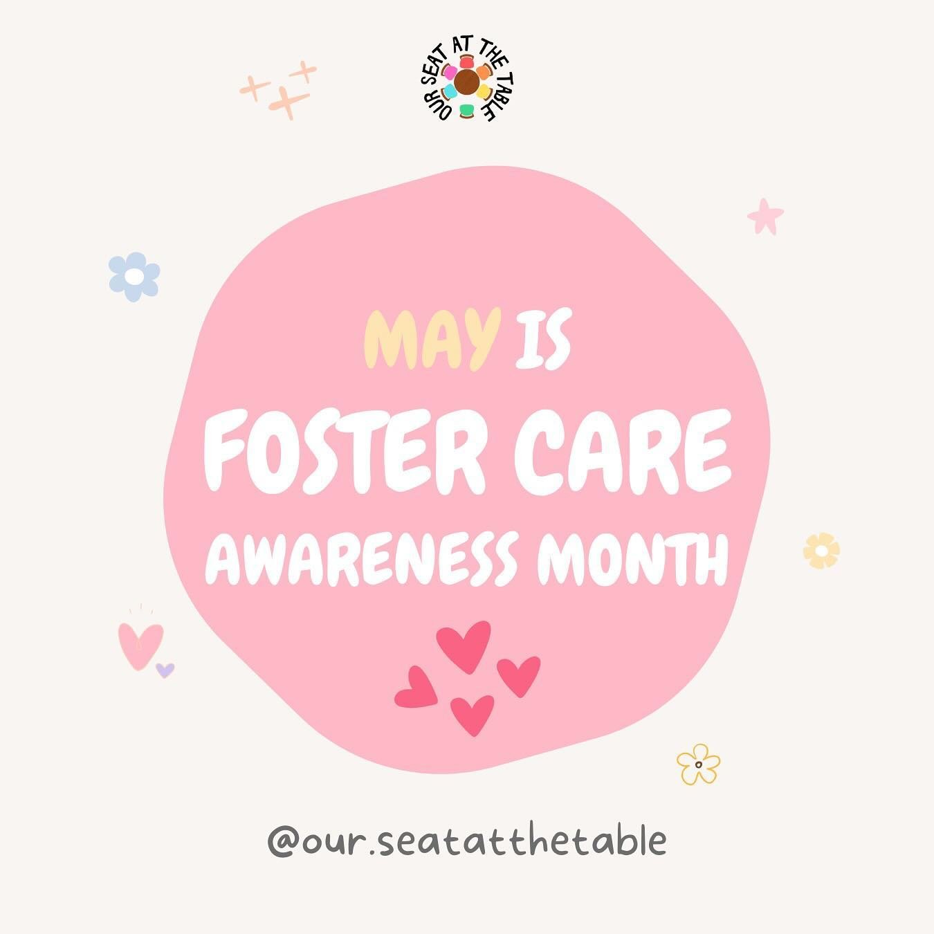 HAPPY FOSTER CARE AWARENESS MONTH!

🌸Each May, various organizations take time to raise awareness of issues related to foster care and acknowledge the parents, family members, foster parents, child welfare and related professionals, mentors, policym