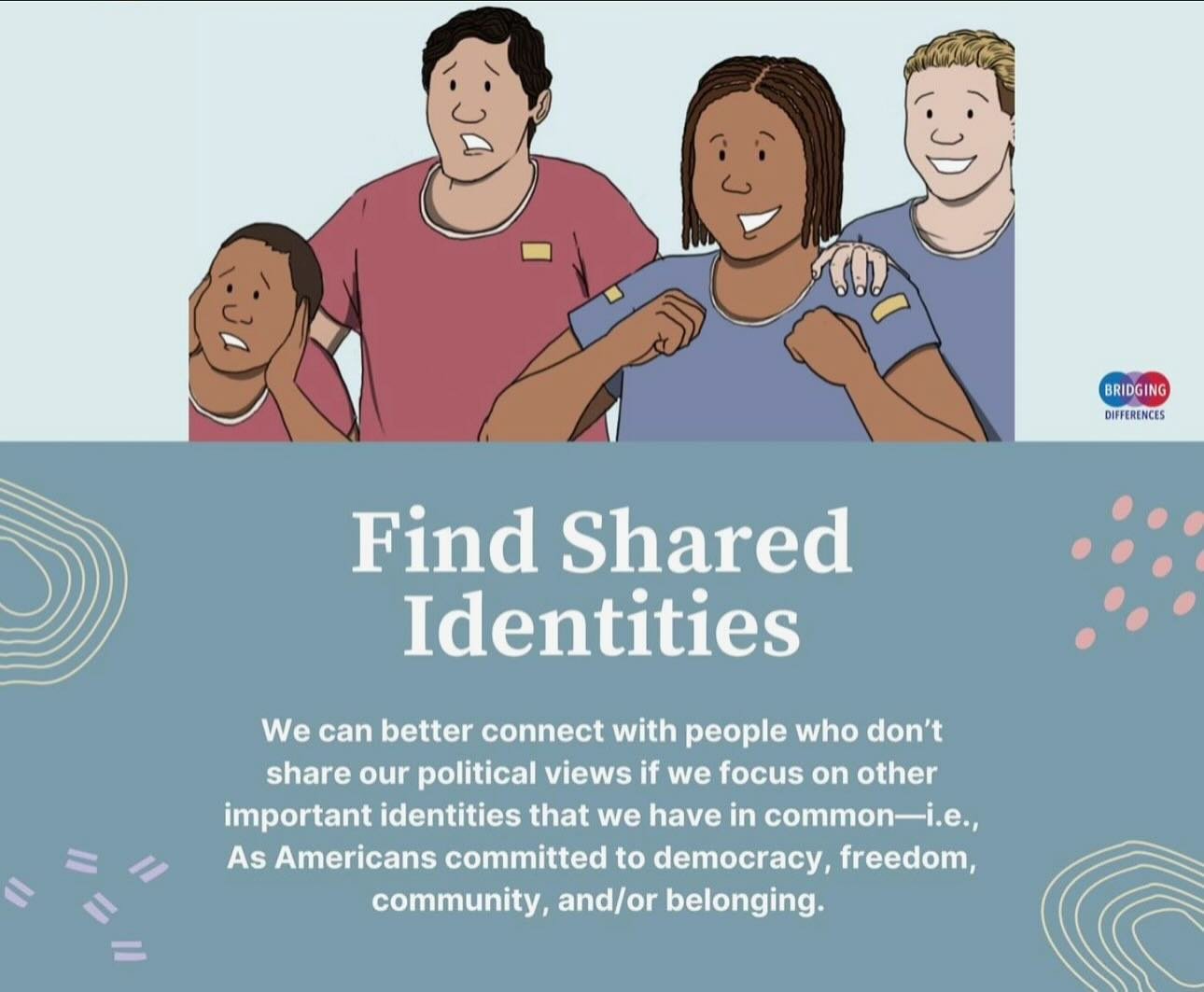 LET&rsquo;S LOOK FOR THE SIMILARITIES BETWEEN OUR IDENTITIES!

‼️In the comments, tell us about someone you don&rsquo;t always agree with&mdash;what&rsquo;s one identity you both share? (Hint: It could be as broad as being a parent or a sports fan!)
