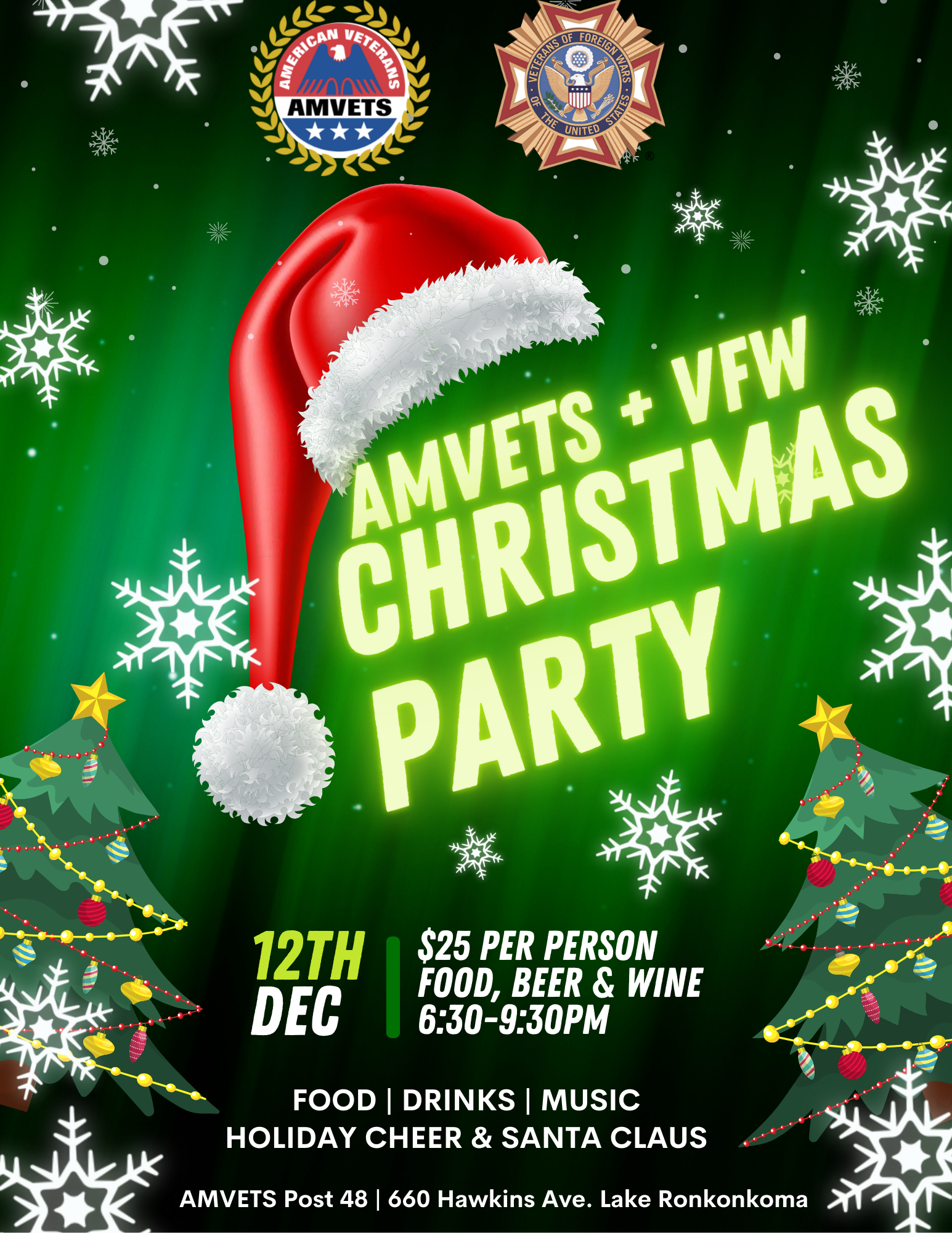 AMVETS + VFW Christmas Party