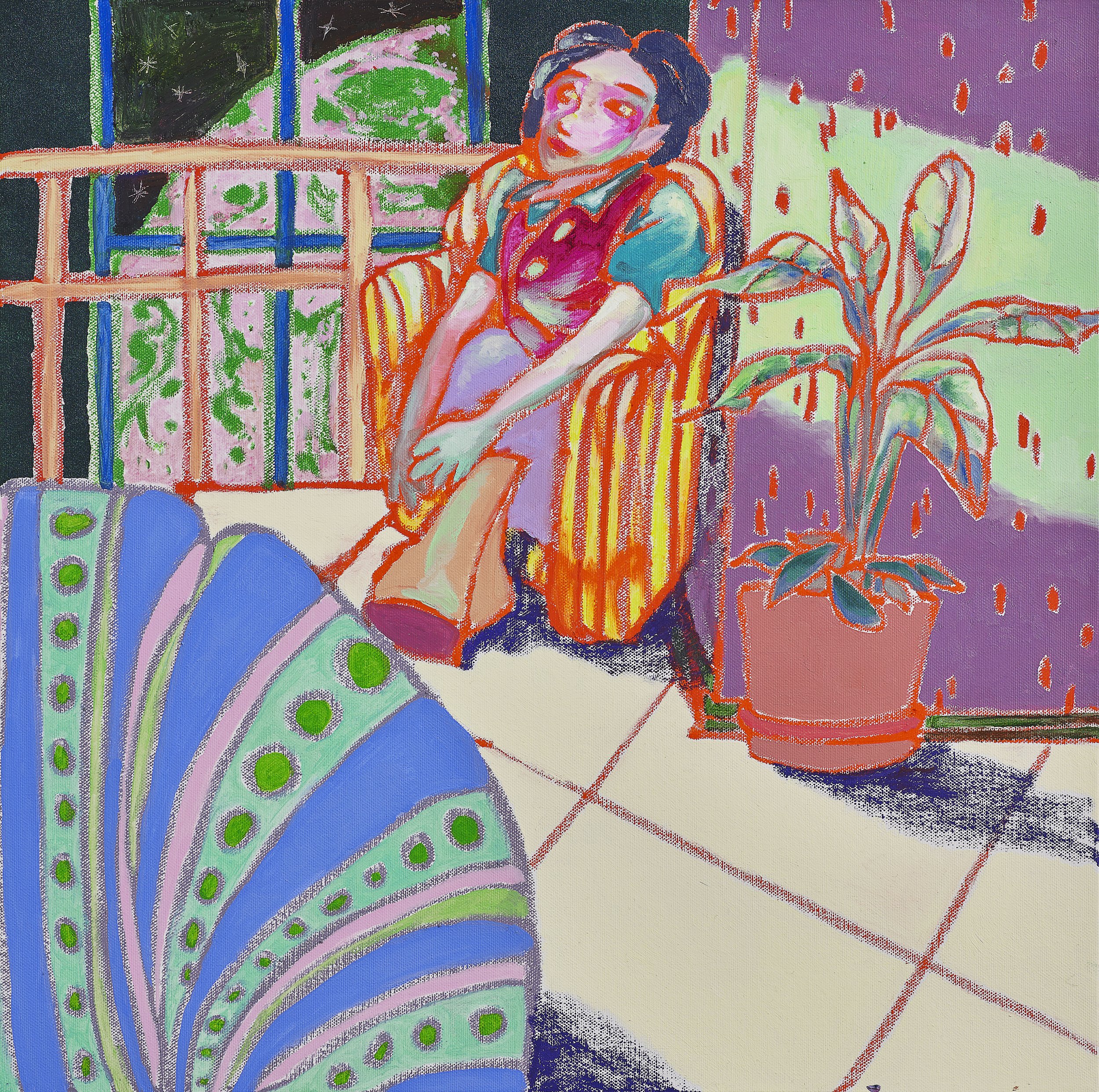 1. James loves Gina to the moon and back and would do anything for her: 50x50cm:mixed media:2021.jpg
