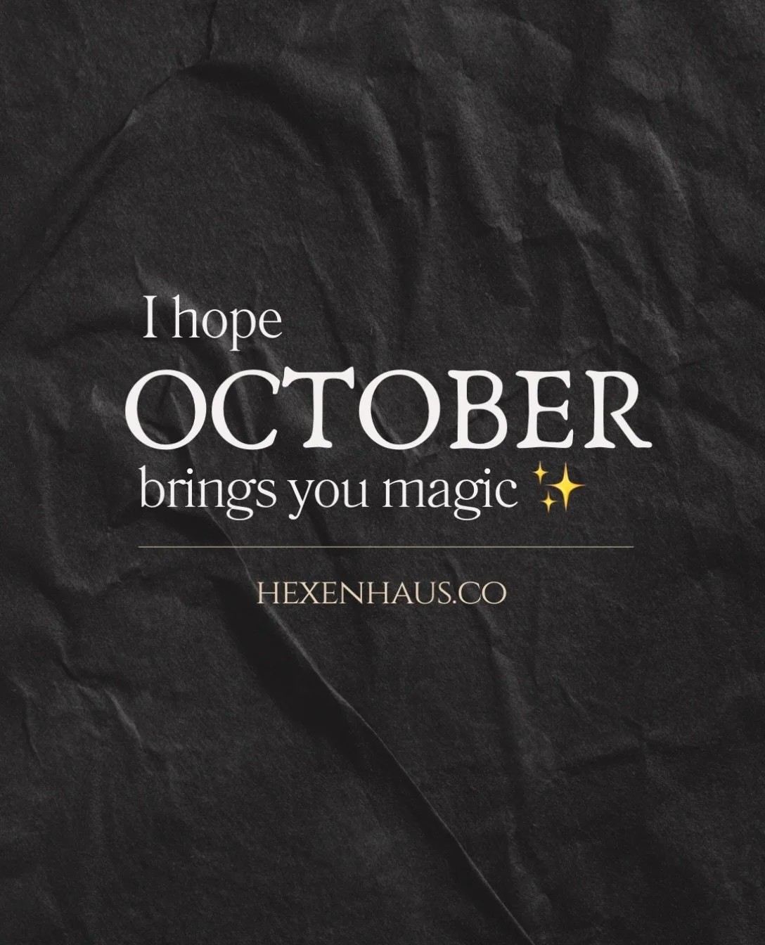 October feels a little different when witchcraft is part of your family lore. 🖤

Happy October, witches. 🌙✨

Samhain marks the turning of the season&mdash;a time to honor what came before, embrace what&rsquo;s changing, and welcome the darker half 