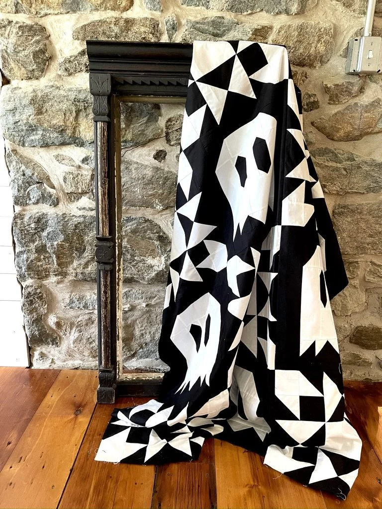 GARA × blackmeans QUILT STOLE Halloween Pattern Quilt Brew: Night Folly — Hexen Haus