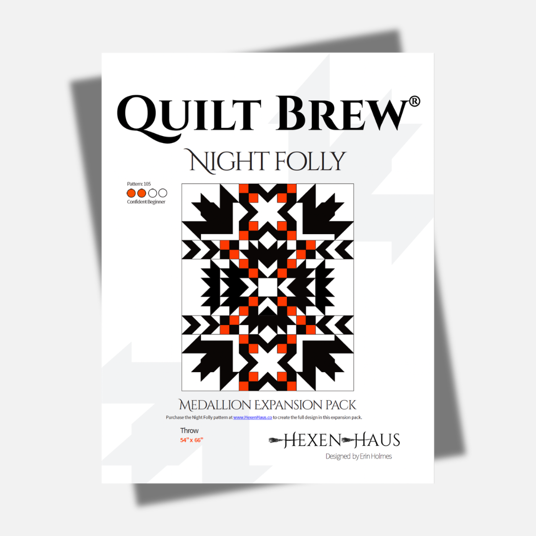 Quilt Brew® ~ Night Folly Medallion Expansion Pack (PDF Pattern)