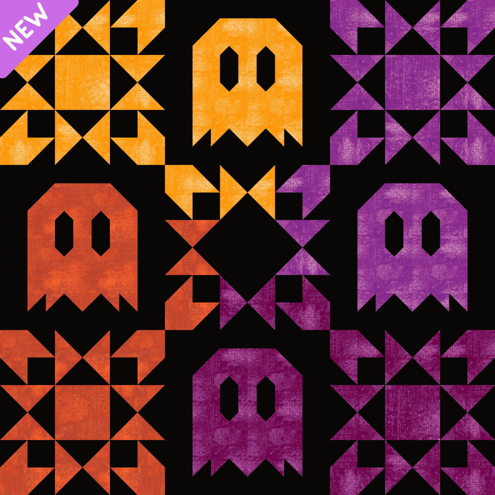 Night Folly Ombre~ Ghostly Union Stars~ BABY Quilt Kit