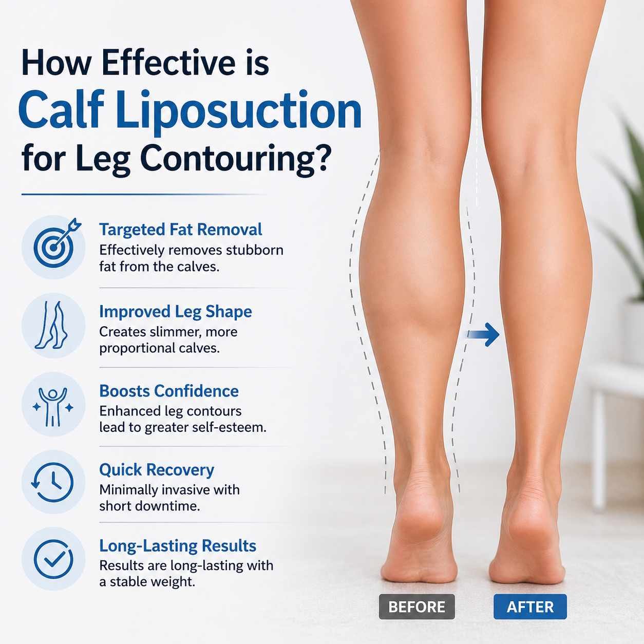 how effective is calf liposuction for leg contouring