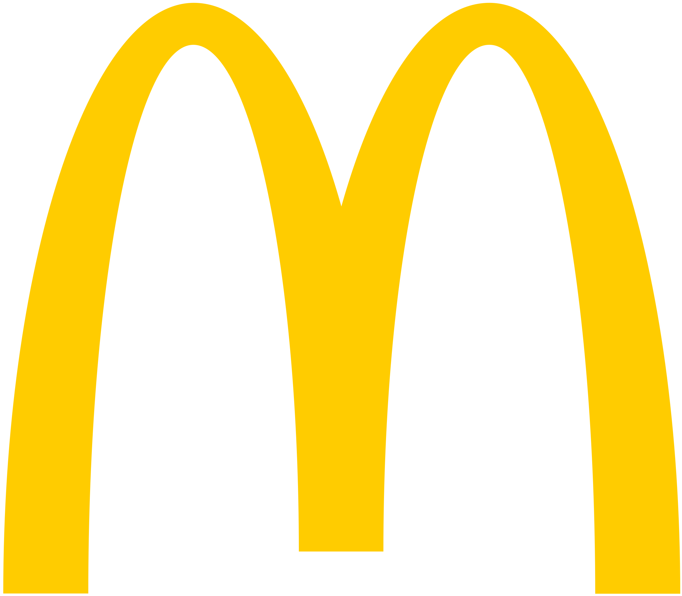 McDonald's golden arches logo on a black background.