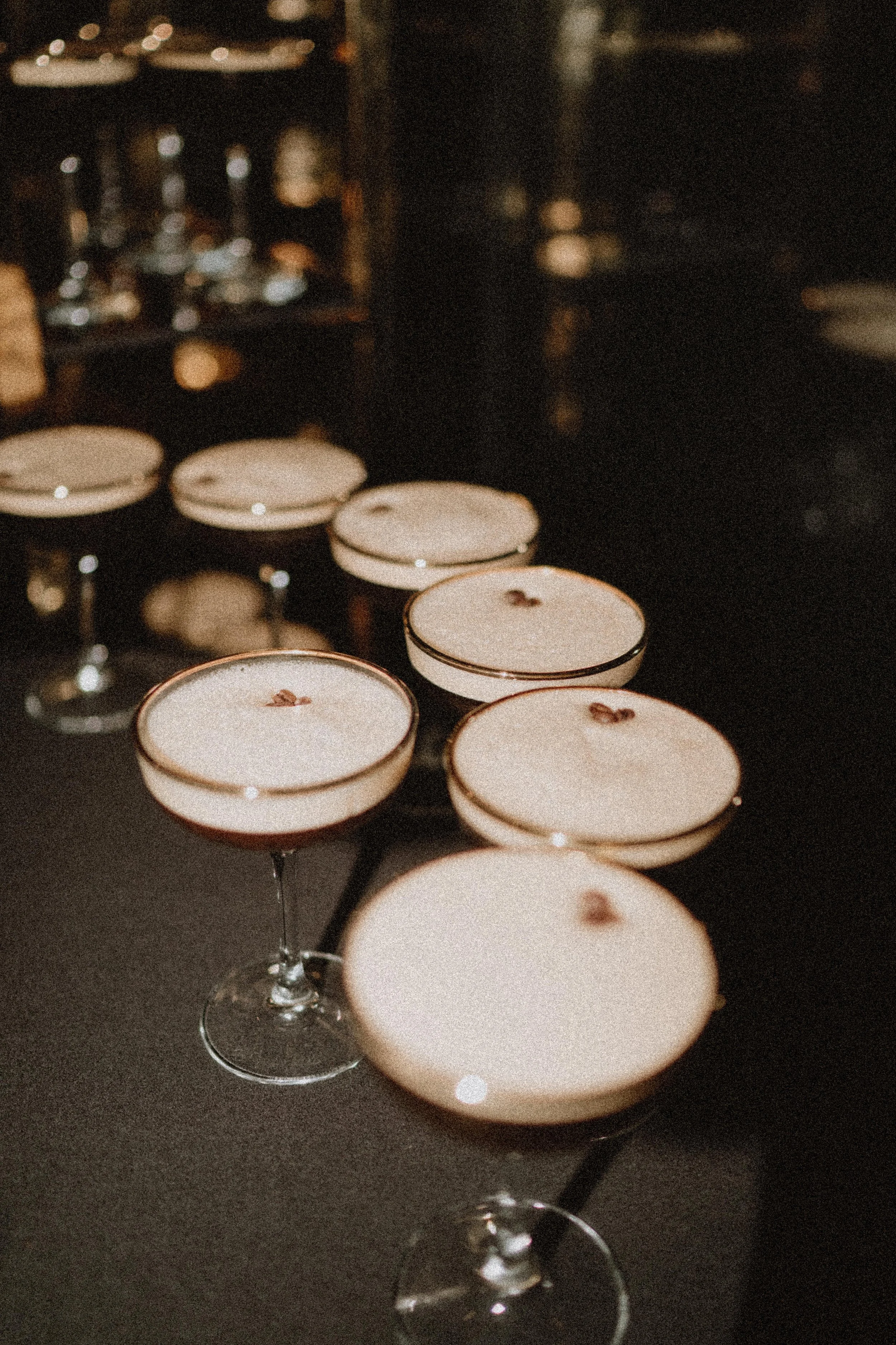 Wedding day cocktails