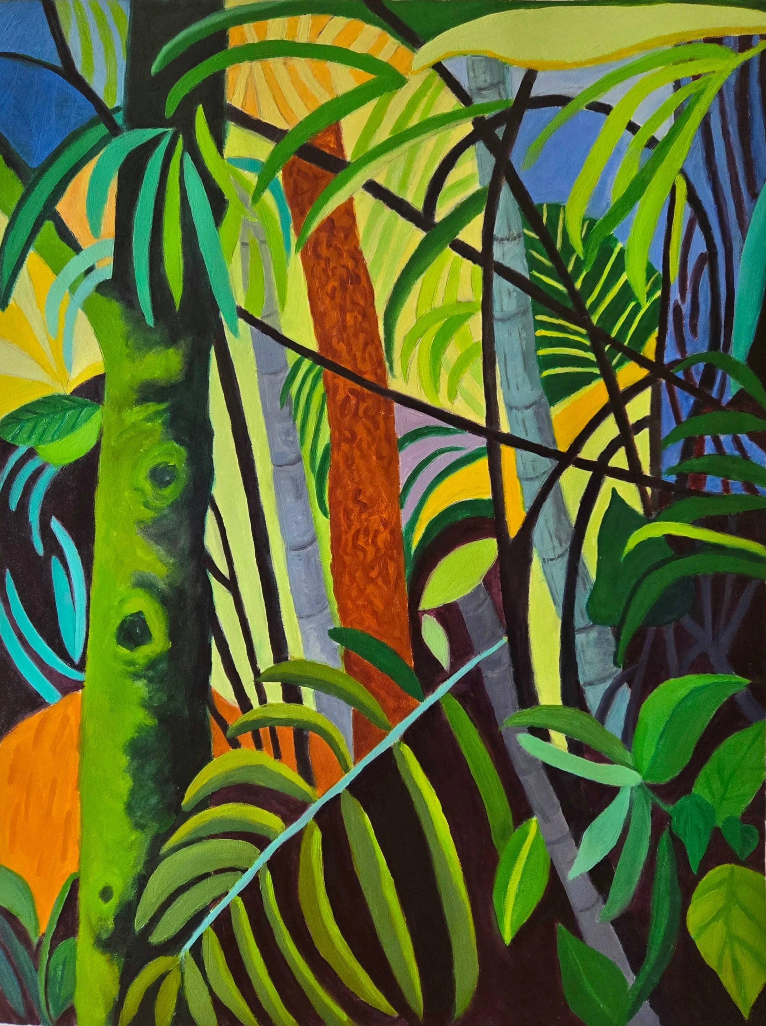 Florida Part 2, 2025 oil on paper,  24 in. x 30 in.