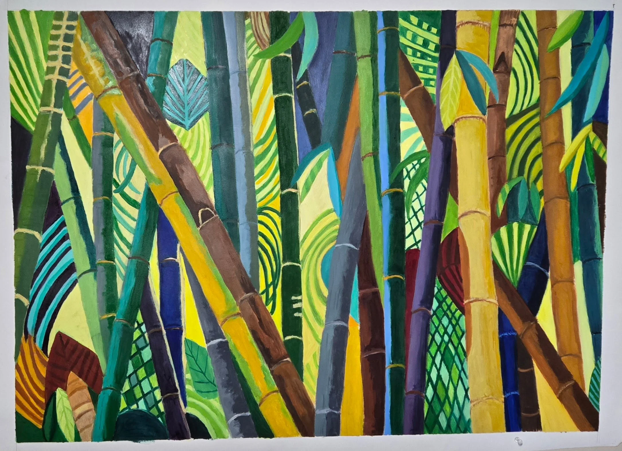 Florida Part 3, 2025 oil on paper,  24 in. x 42 in. 
SOLD