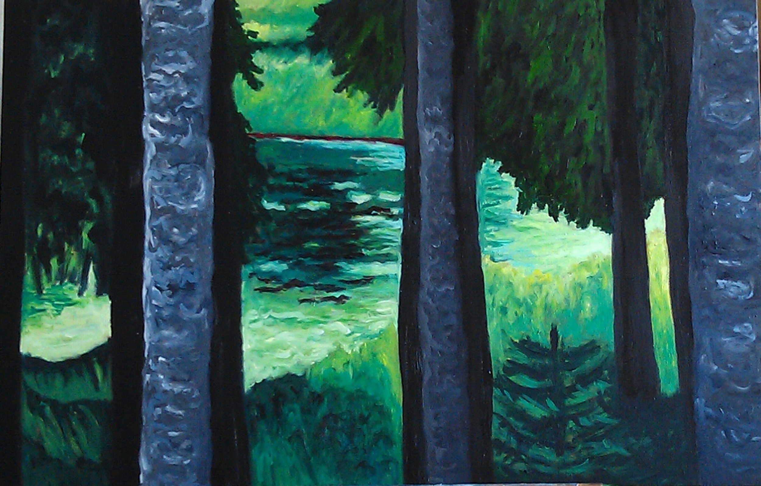 Richardson's Pond, 2013, aprox. 30 in. x 40 in. oil on canvas,