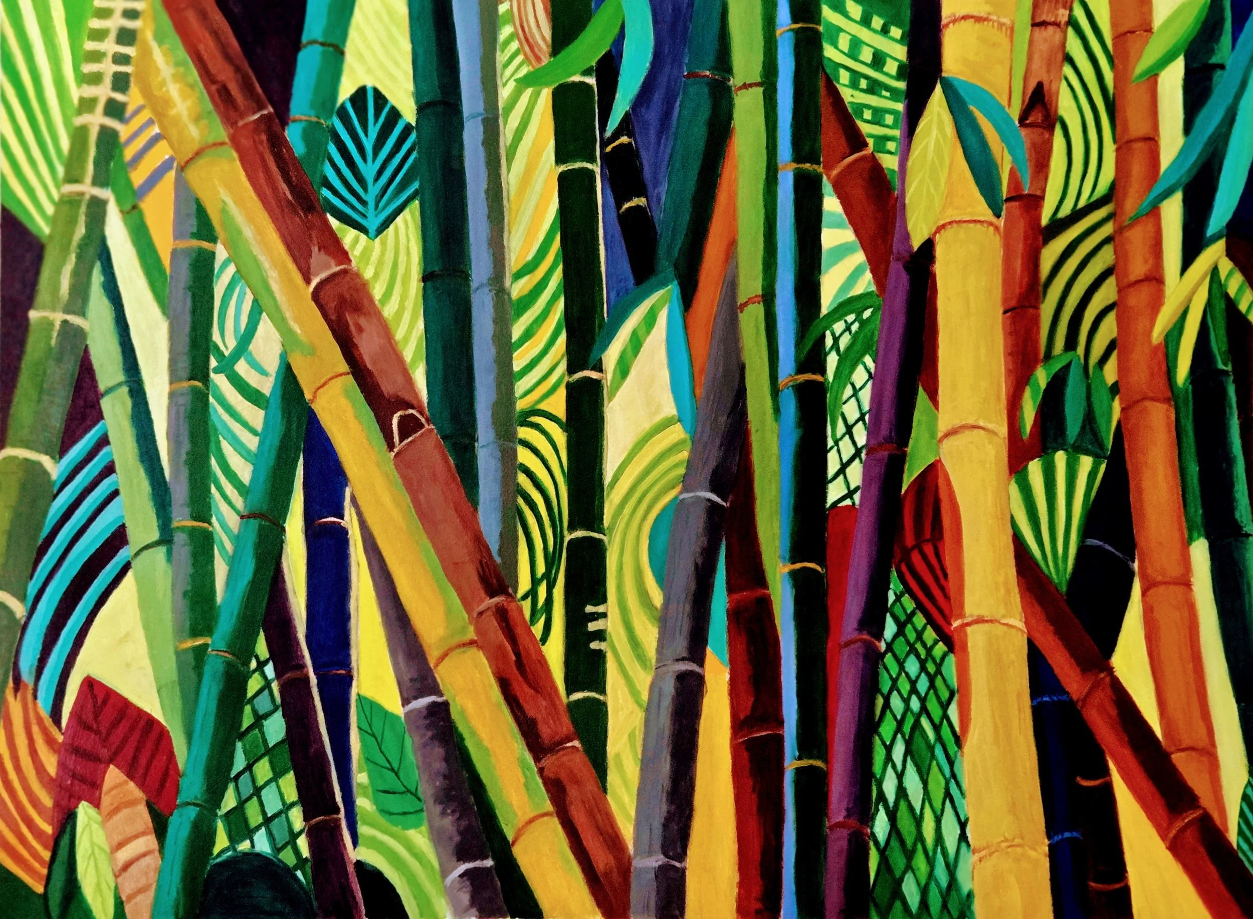 Florida Part 3, 2025 oil on paper,  30in. x 42 in.