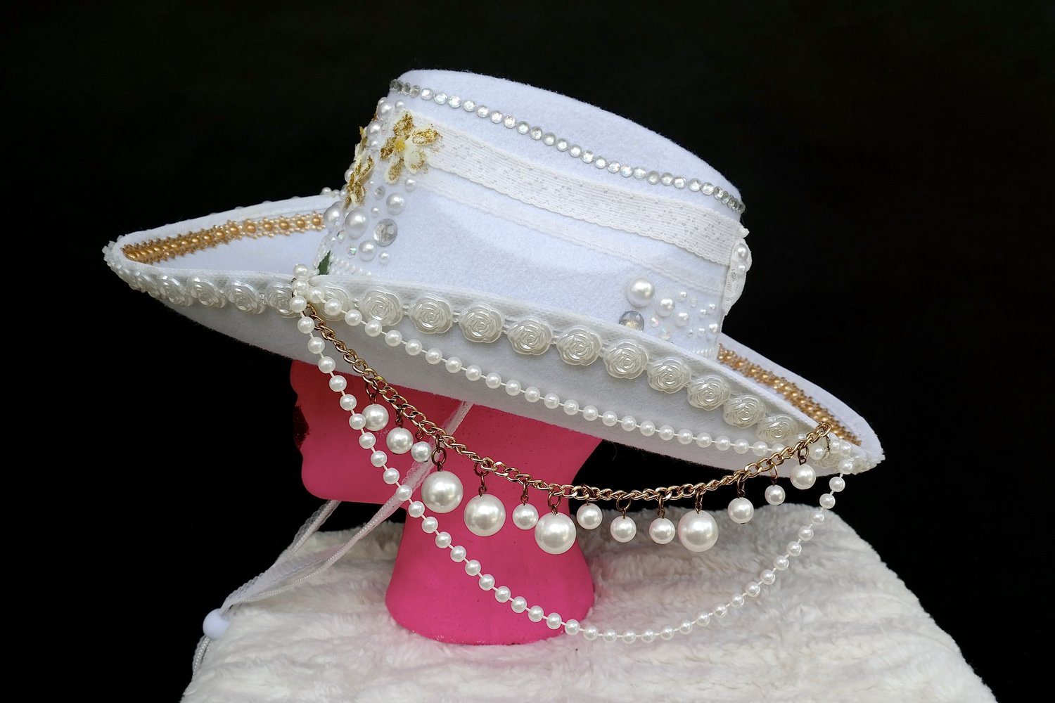 Flowers & Pearls Cowgirl Hat — Camp Wonderland  display picture 3