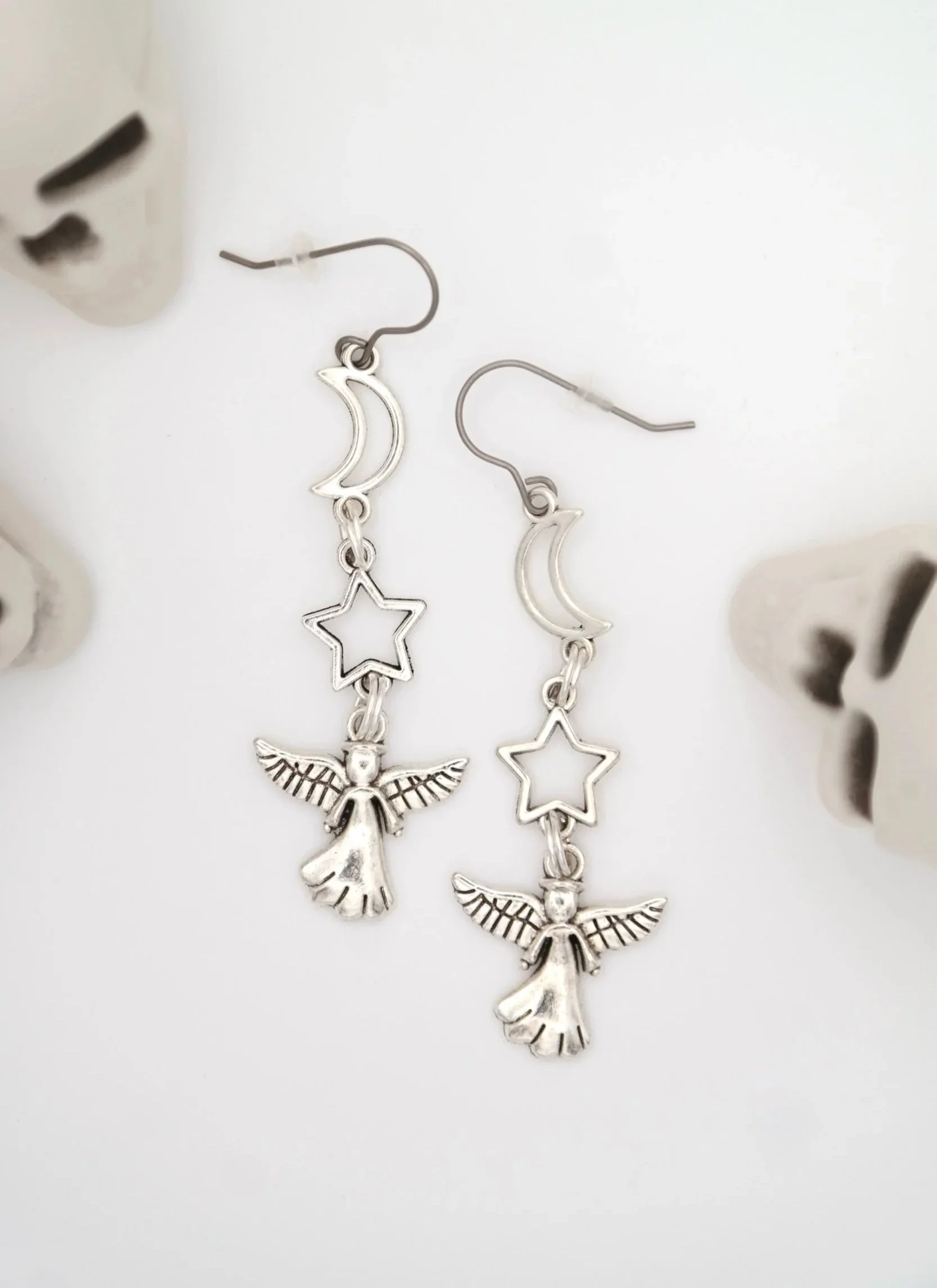 Angels from the Heavens Silver Earrings