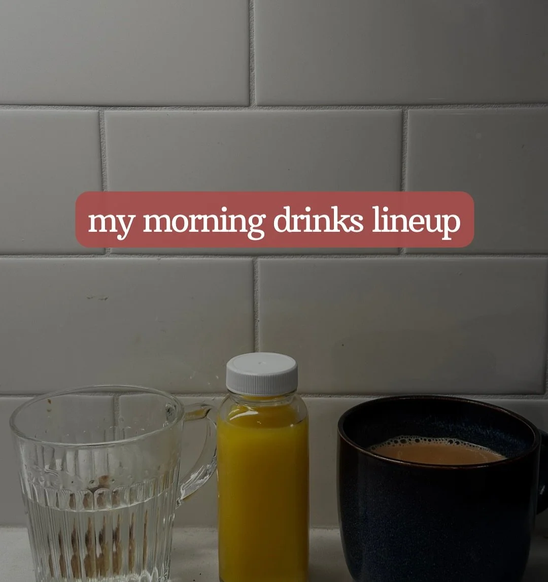every morning these are the 3 things I&rsquo;m drinking 😚
