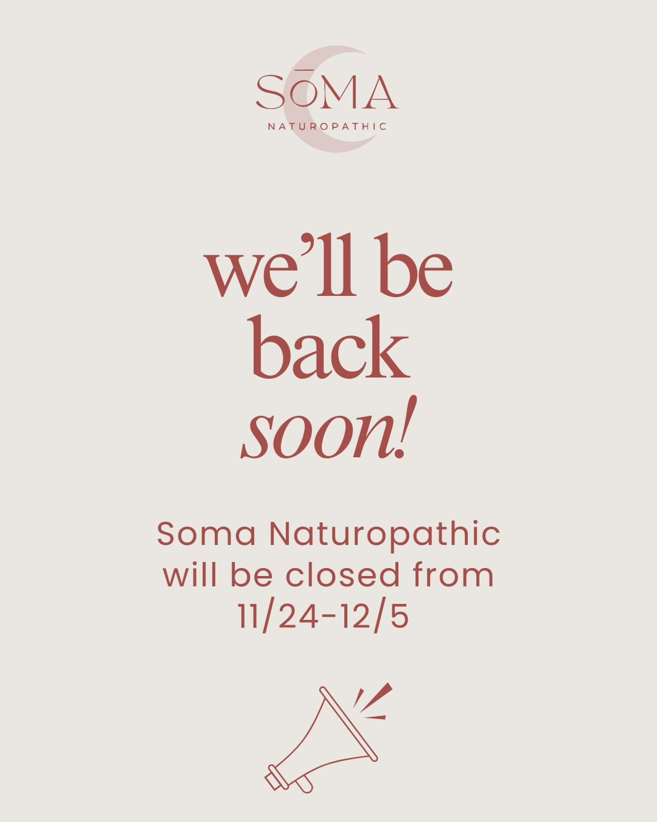 My office will be closed from 11/24-12/5 🍁

If you are an established patient, you can still reach me through the patient portal! 💻

As always, you can schedule your own visit on my website linked in my bio🤗

Happy Holidays! 🦃