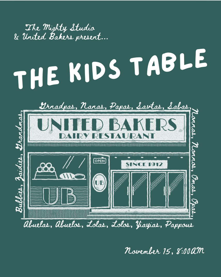 Kids Table @ UB, November 15, 8-10AM