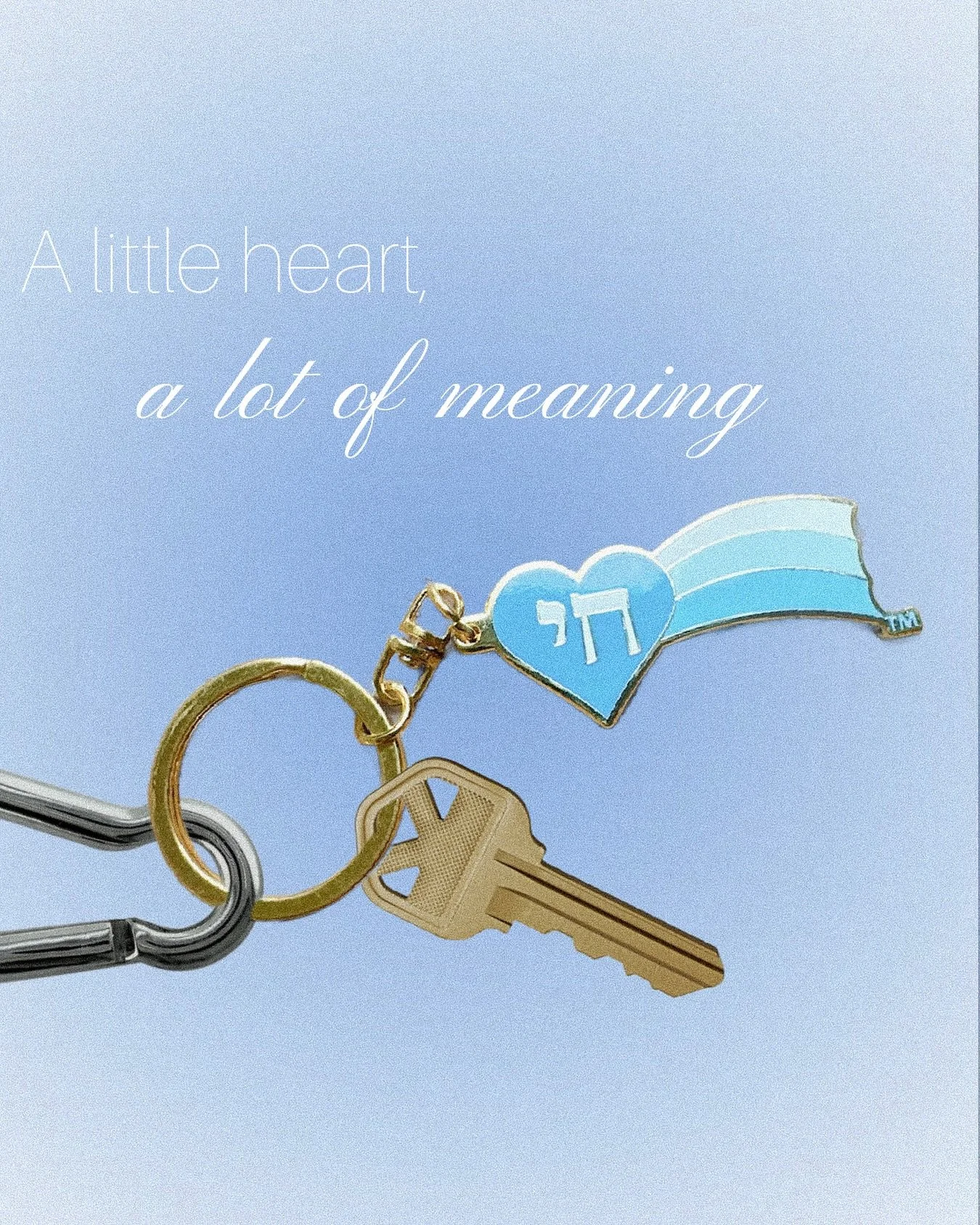 A little heart, a lot of meaning 💙

&ldquo;Chai&rdquo; (חי) means life and this keychain is a reminder to carry love, strength, and purpose wherever you go