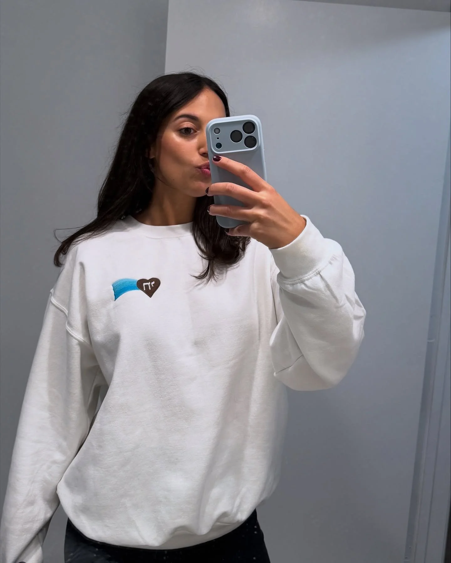Wearing our&nbsp;custom collab&nbsp;crewneck with&nbsp;@friendsofkayla&nbsp;for the Shabbat dinner we&rsquo;re hosting together in Miami 🌴 We&rsquo;re serving cozy vibes, community, and a whole lot of Jewish pride 🕯️&nbsp;If you want to be part of 