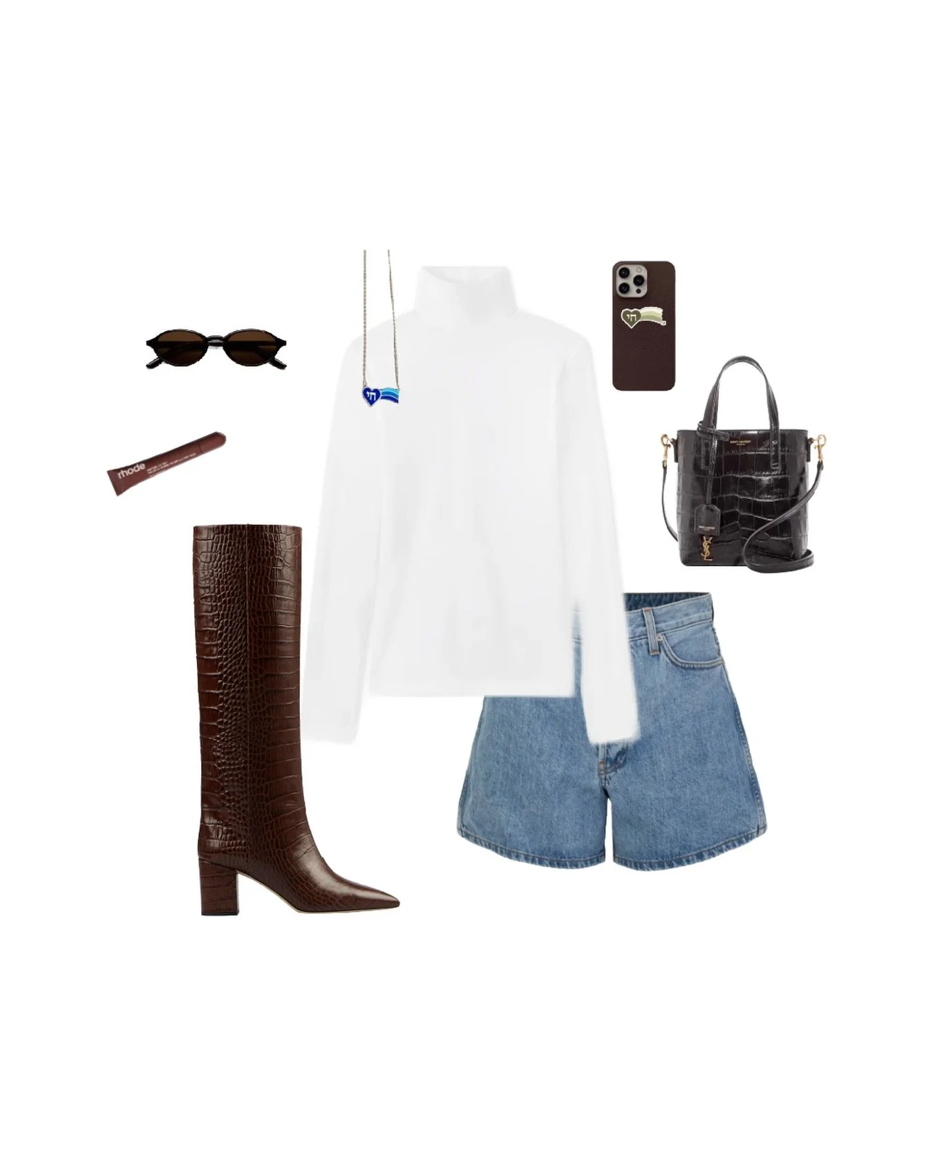 a very California winter inspired OOTD ❄️ feat. our bestselling necklace and trademarked logo stickers