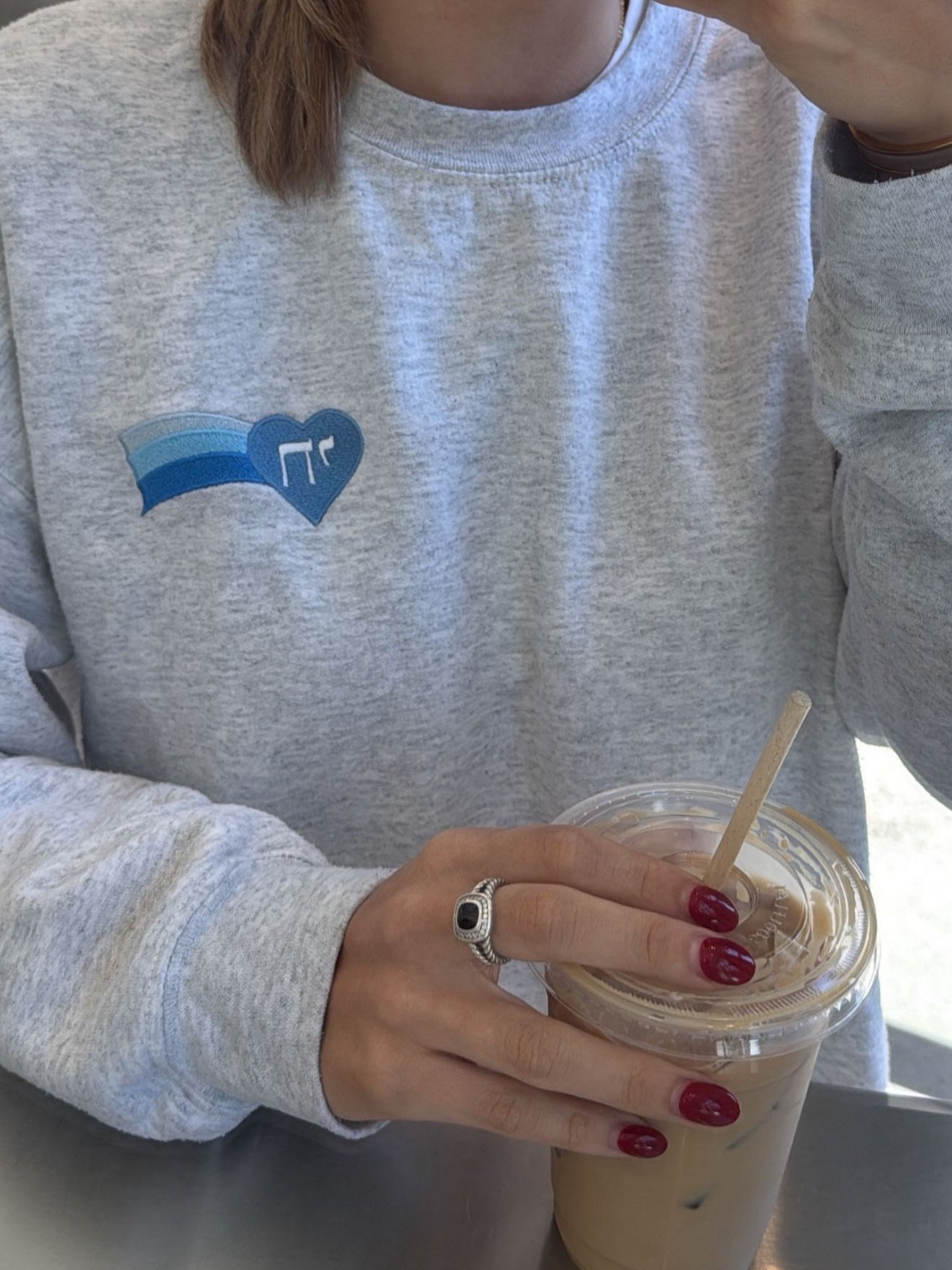 weekday pick-me-up feat. our best selling ash grey crewneck