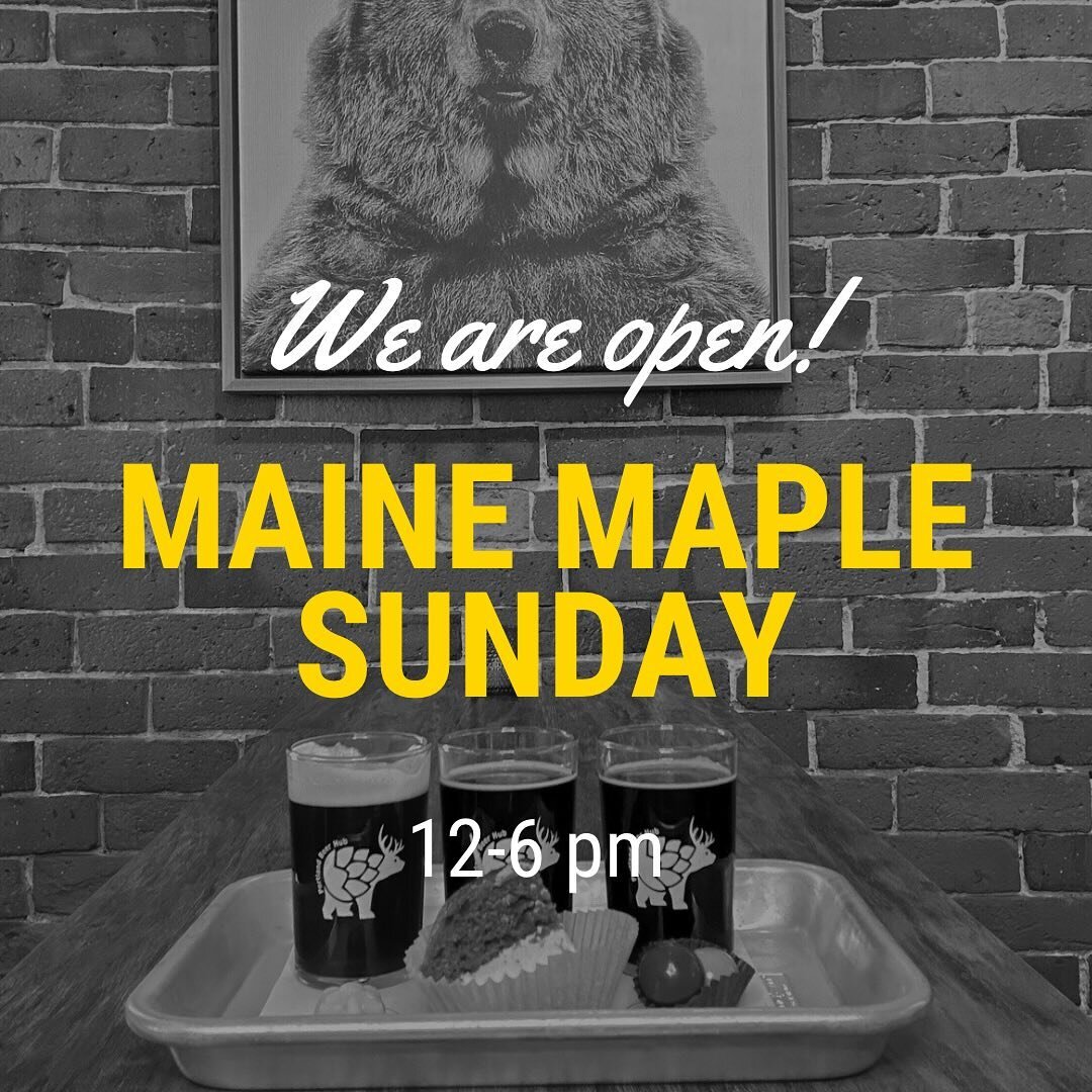 Come get warm and grab a beer!

We have power 🙌 Here from 12-6 for your #mainemaplesunday fix 

$5 @blazebrewingco pours + 10% off cans to go 

Maple Pairings + Good Vibes from @majortomfrommaine 

#followthebeer #mainecraftbeer #mainebeer #craftbee
