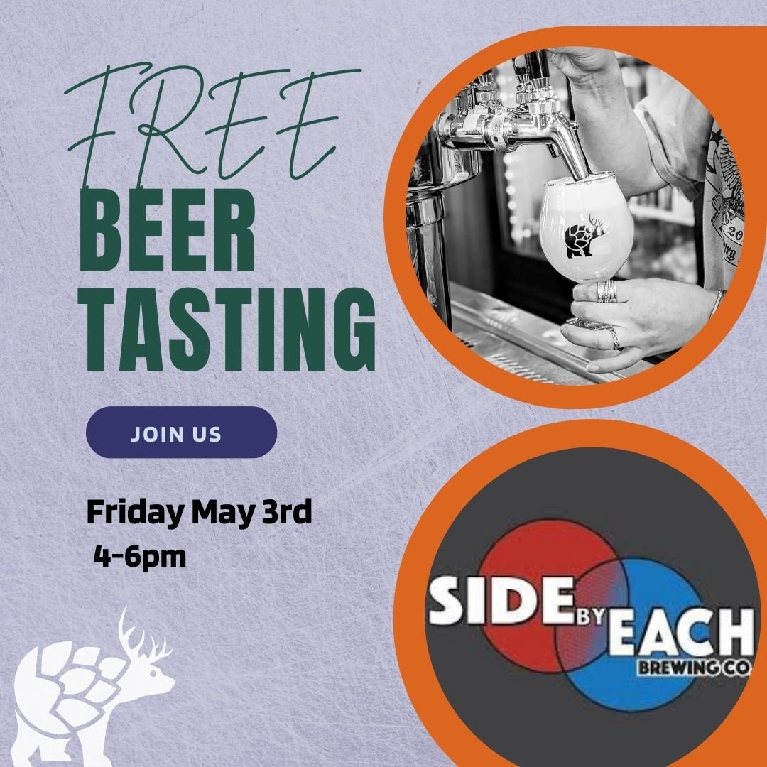 This week we're hosting @sidebyeachbrewing from Auburn! 🍻

With a nod to the Franco-American community of their hometown, SXE celebrates community + sustainability...two things we can get behind wholeheartedly.

They'll be pouring: 

🔴 Kuriro Lager
