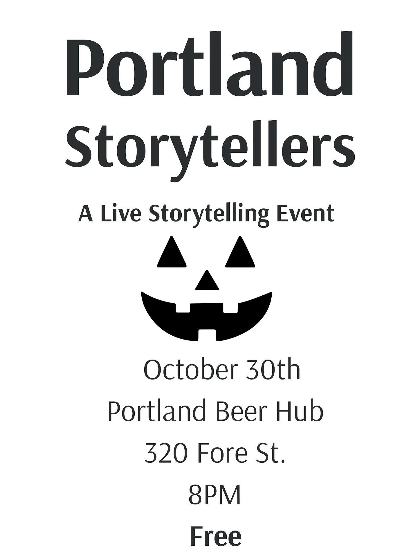 Come hear @portlandstorytellers paranormal stories this Thursday. It&rsquo;s Free! 8pm
