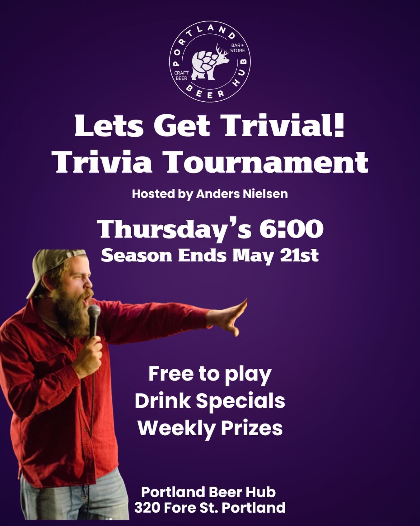 Trivia with Anders tomorrow. Daily prizes. Free to play.