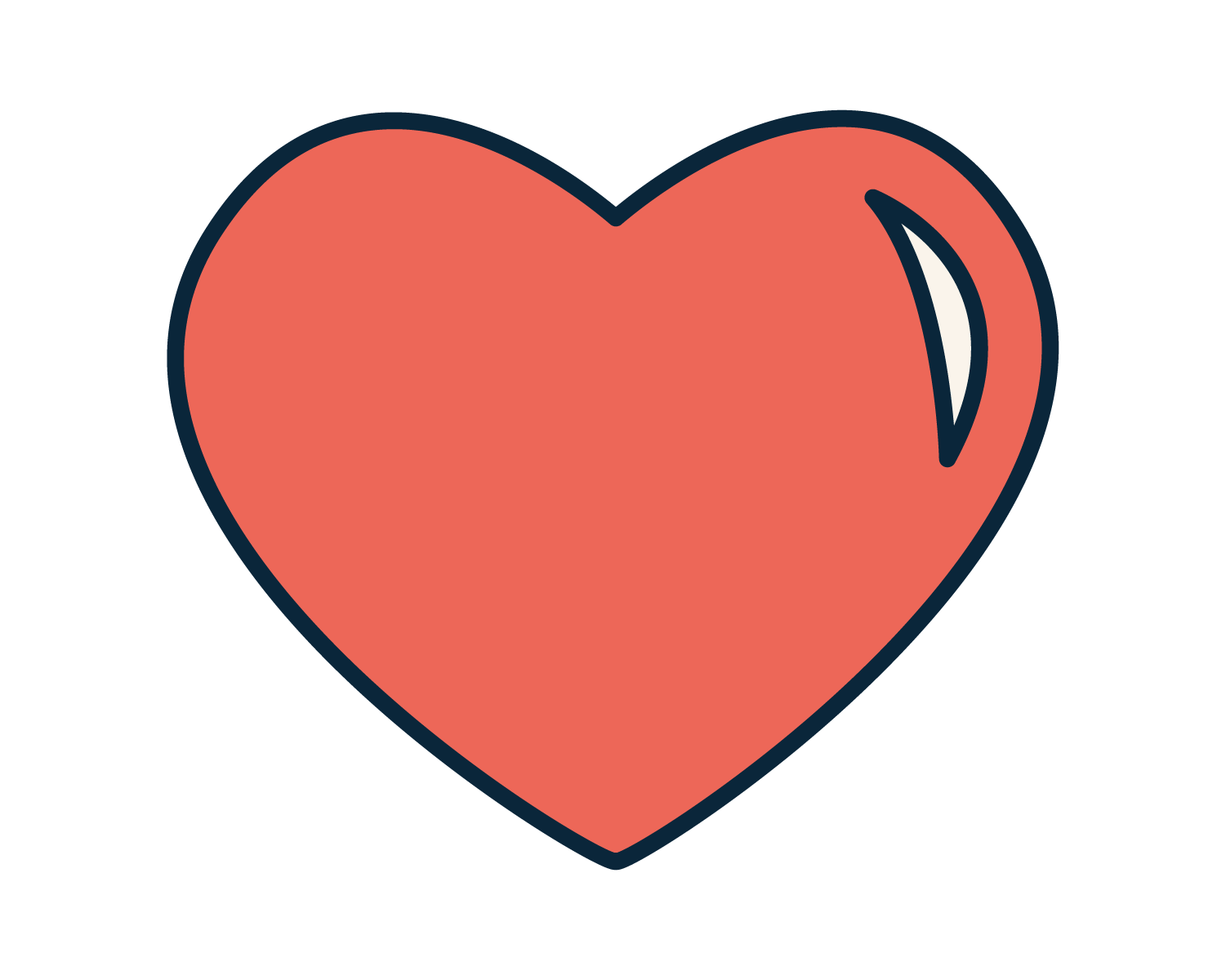 Red heart icon
