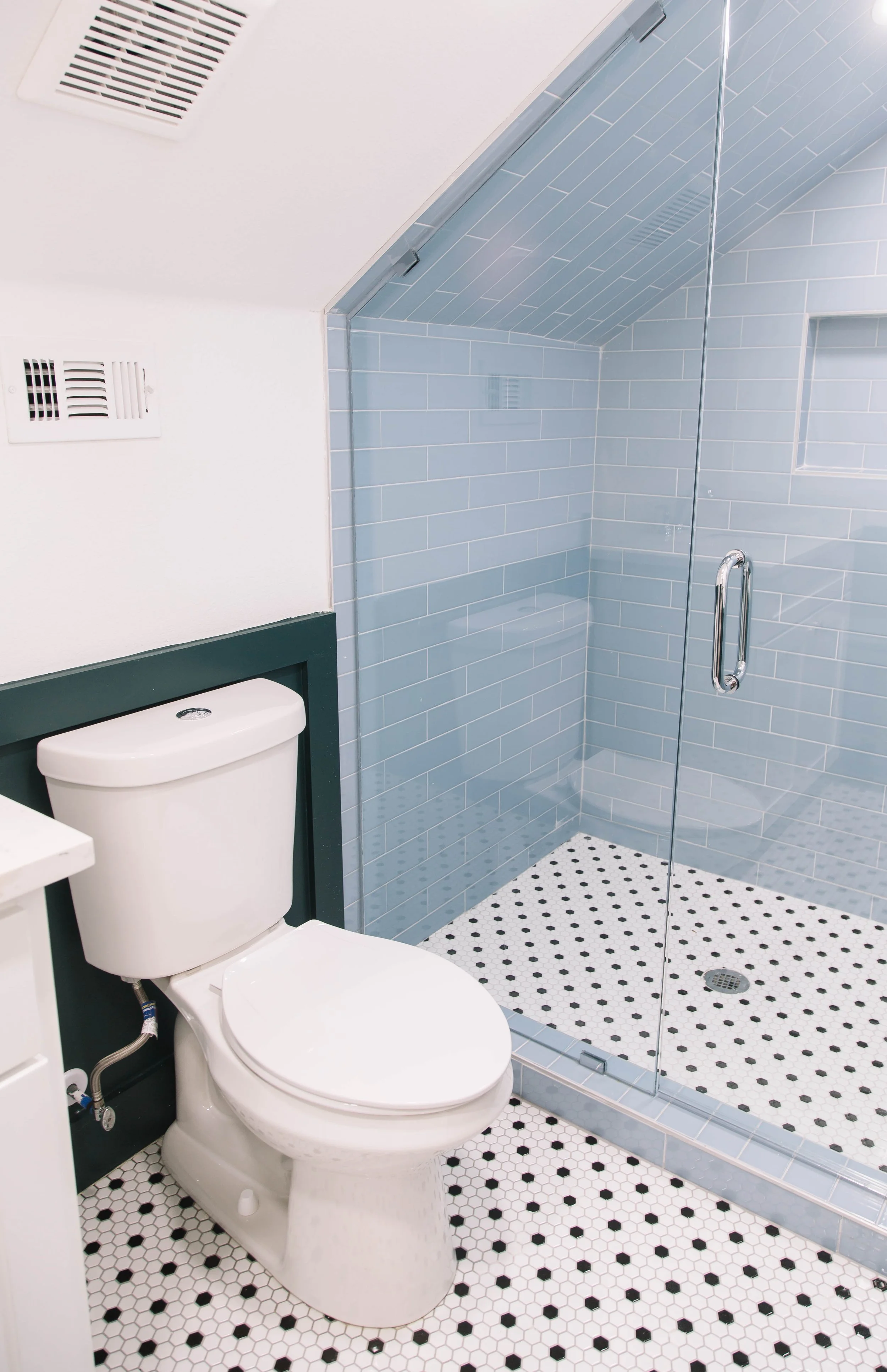 Restored bathroom design for 5th Ave Home