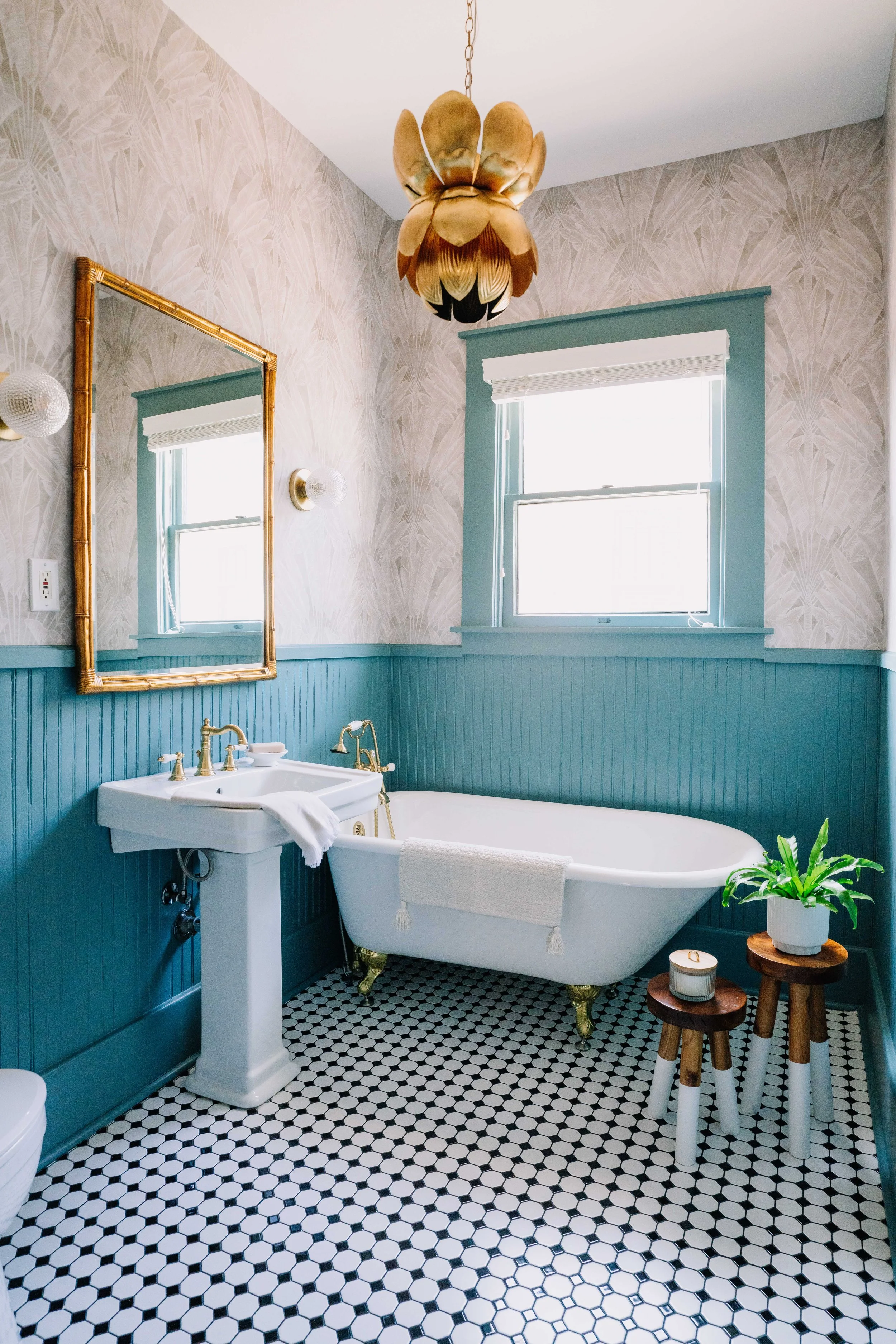 Wide view of the 6th Ave bathroom design