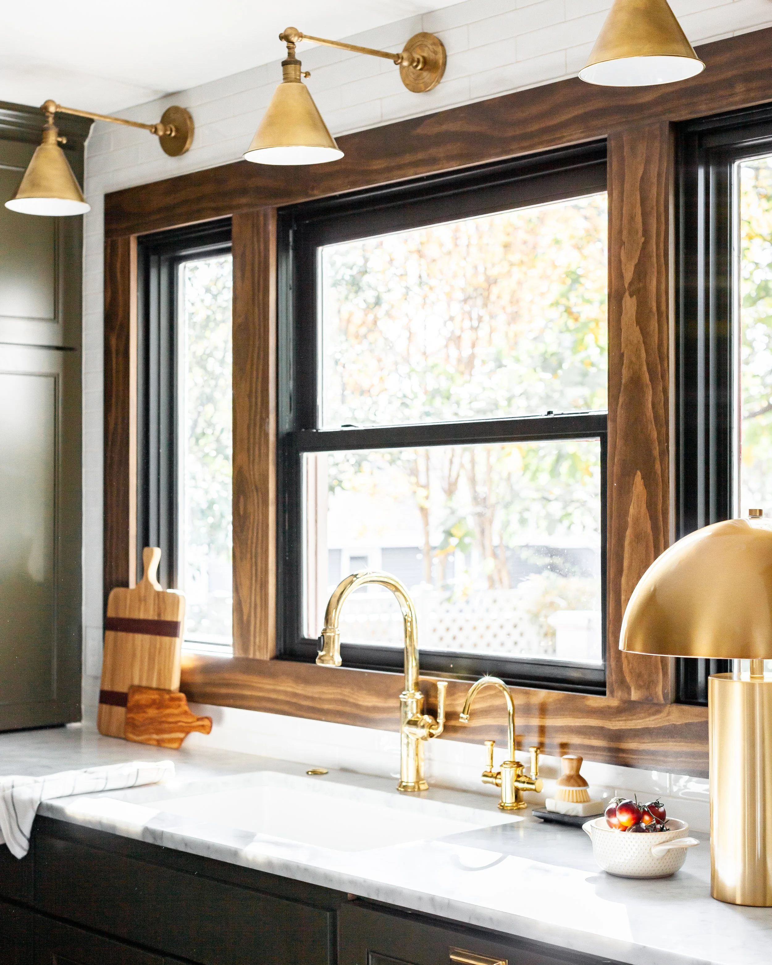 warm and calm interior window design for College Ave Kitchen