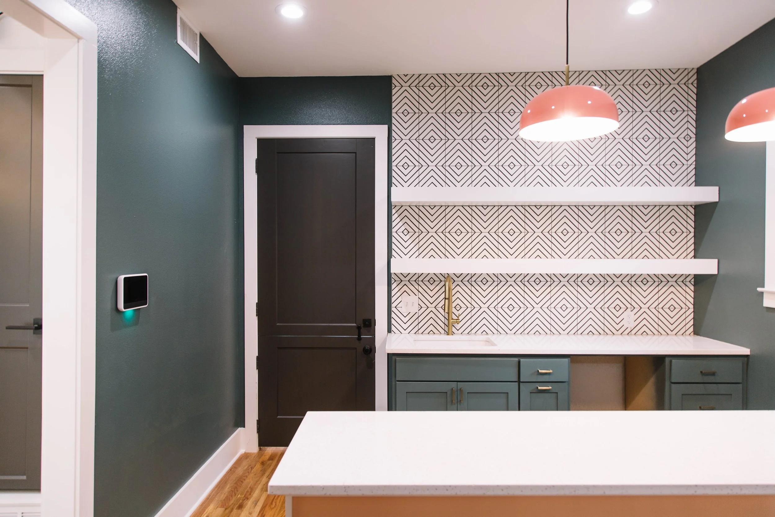 Remodeled Kitchen area at The Worthy Company