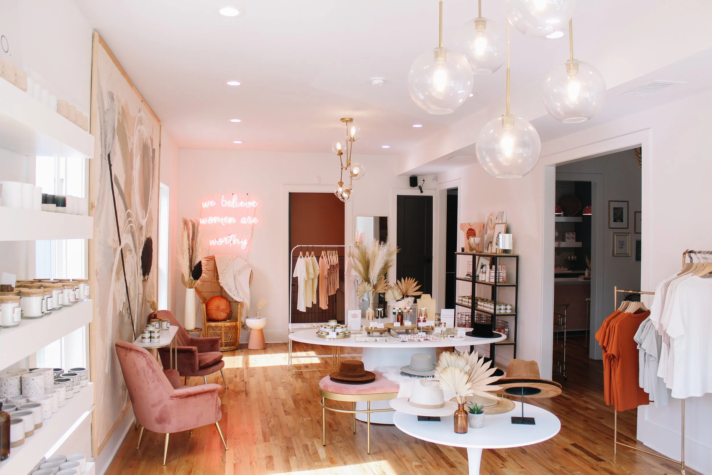 Transformed an abandoned home in poor shape into a light and bright showroom by 6th Ave Homes