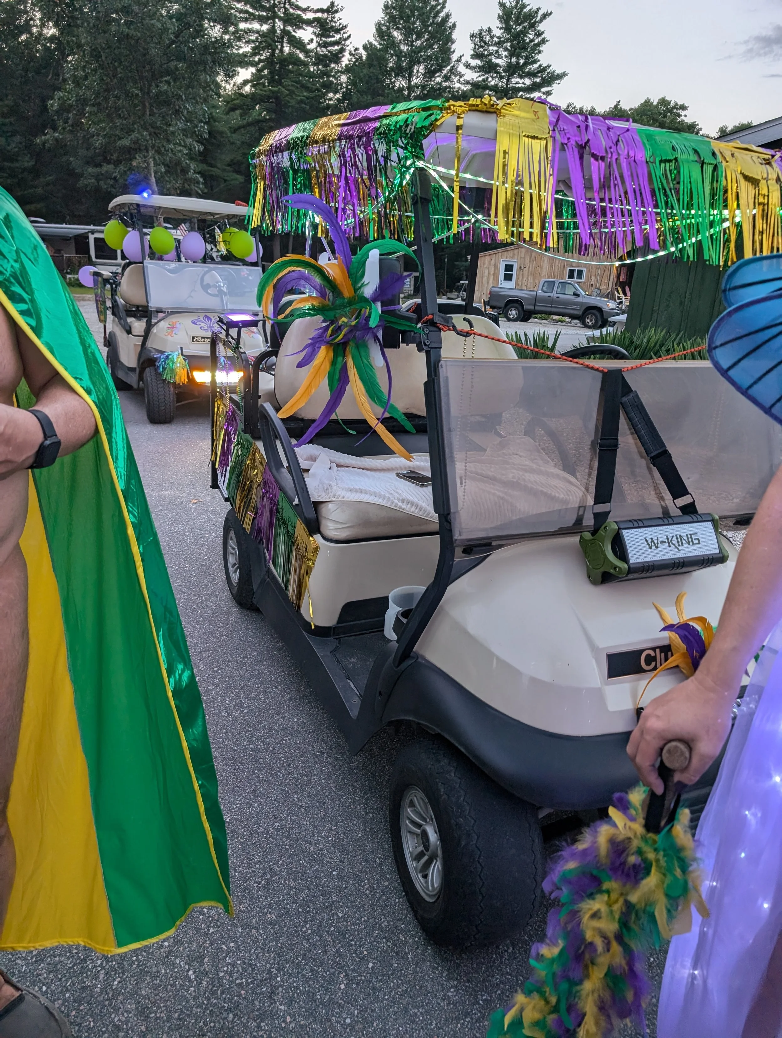 Mardi Gras Golf Cart Parade