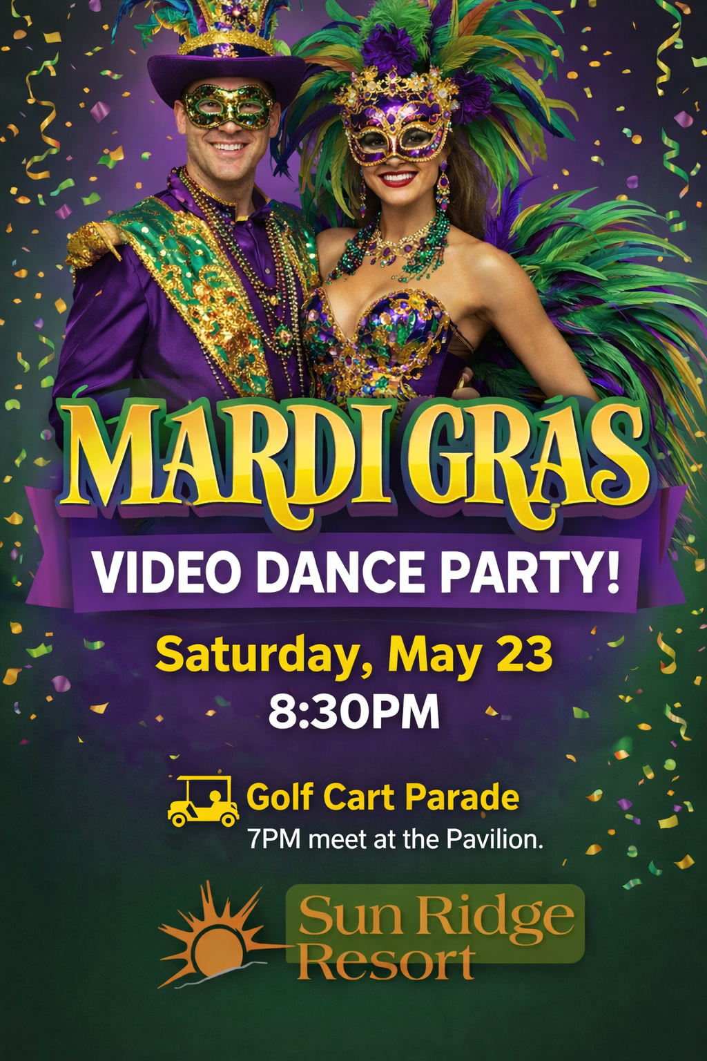 Mardi Gras video dance party w/ DJ Joe R