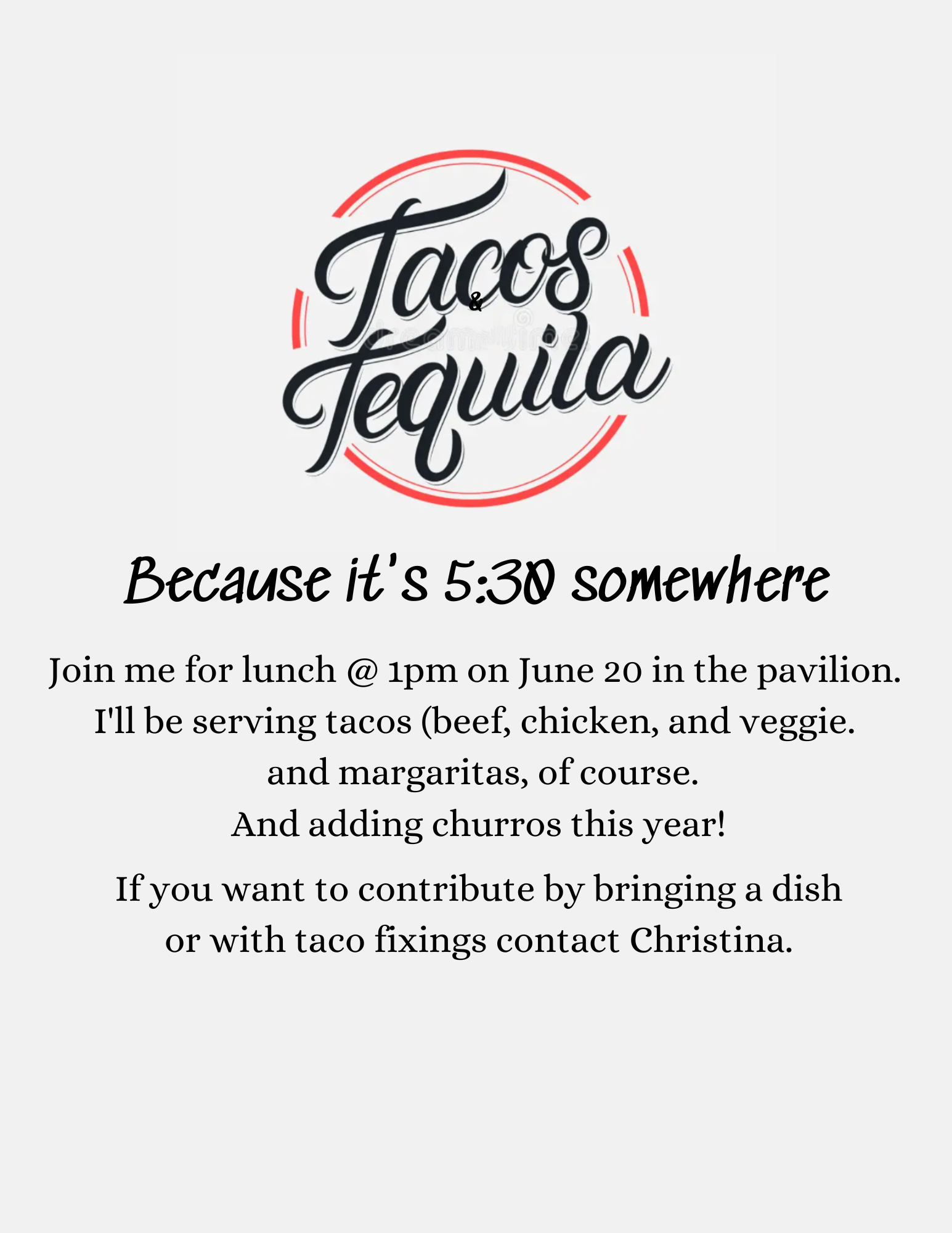 Tacos & Tequila Luncheon