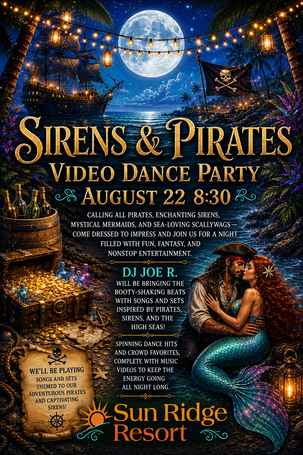 PIRATES AND SIRENS VIDEO DANCE PARTY